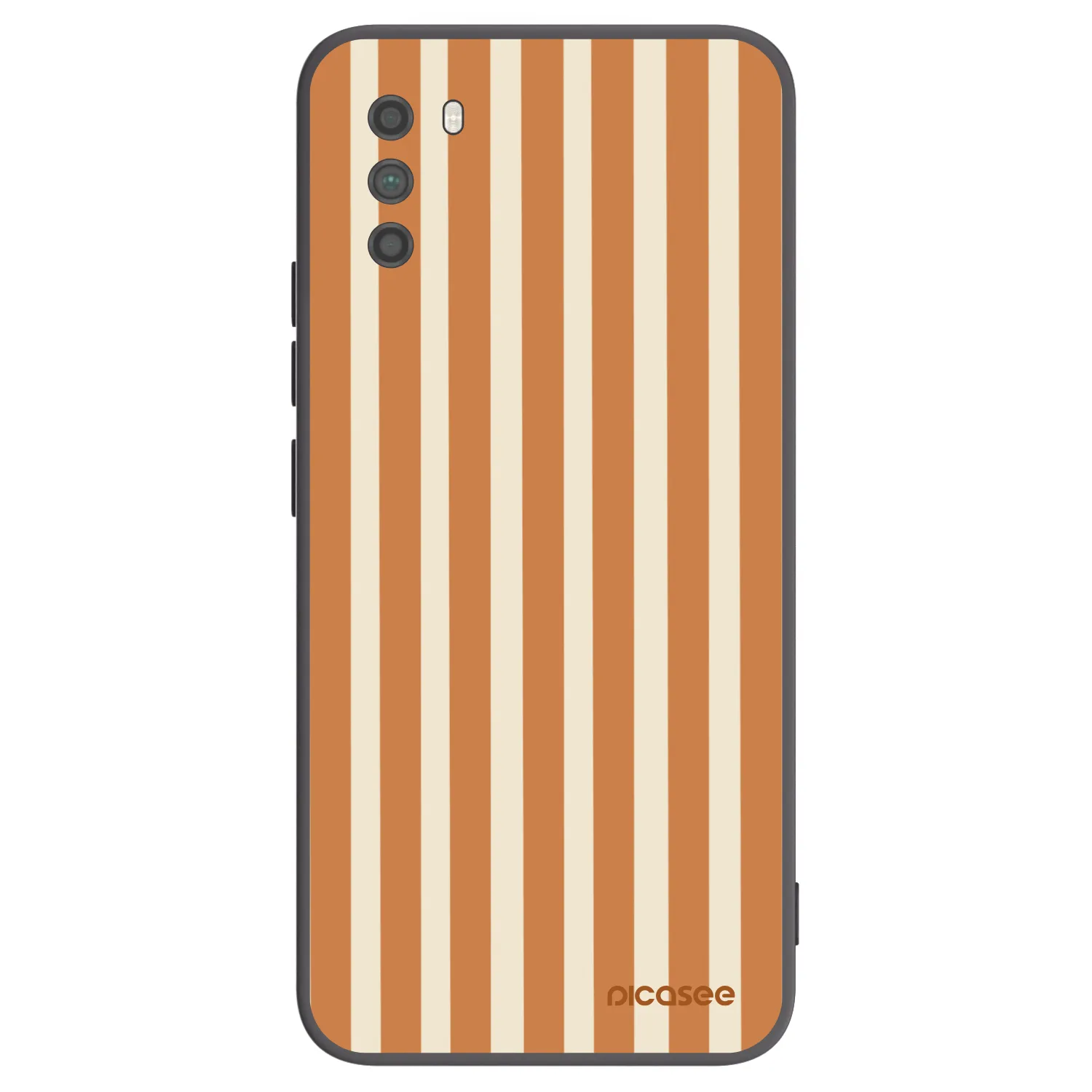 Picasee silikonski črni ovitek za Xiaomi Poco M3 - Orange lines