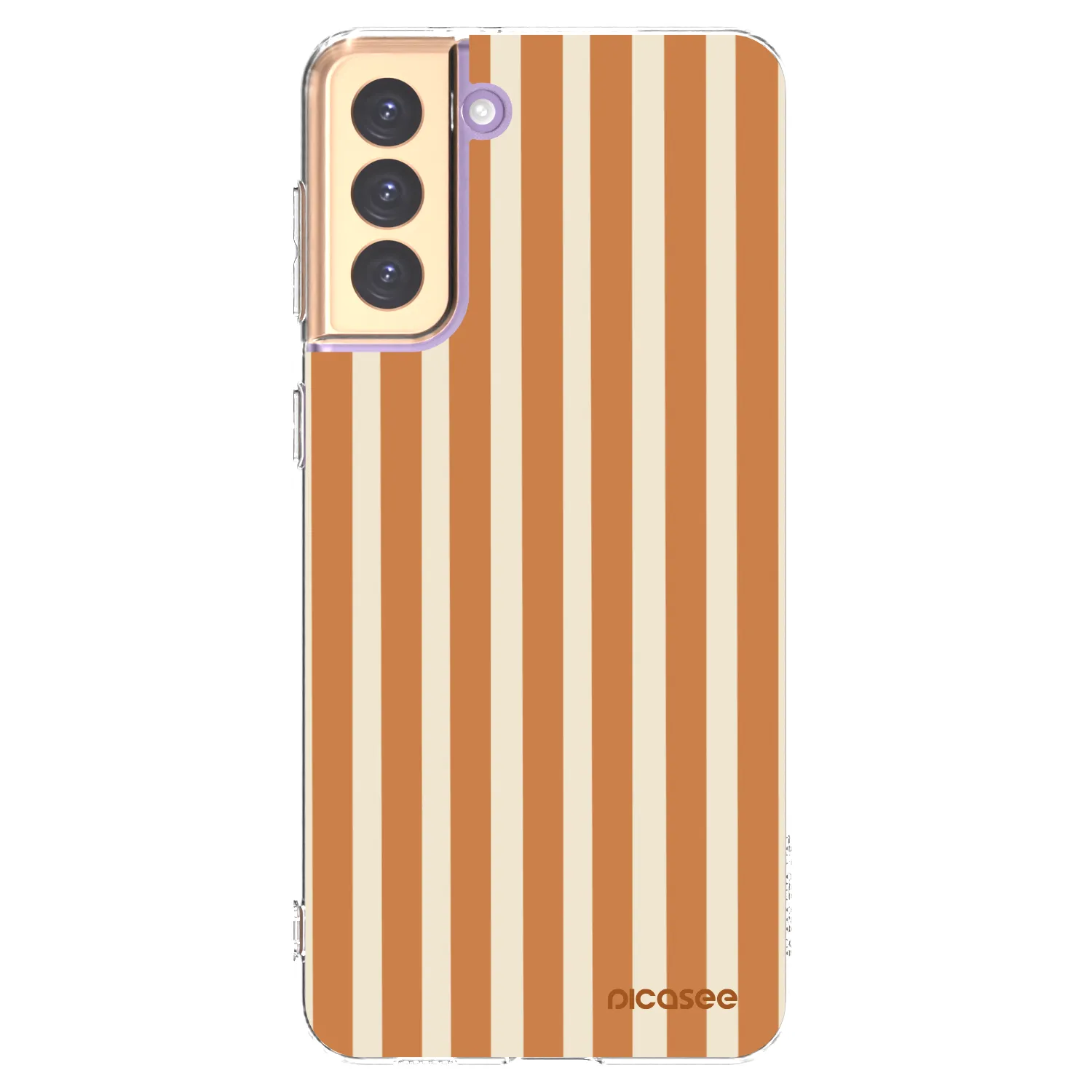 Picasee silikonski prozorni ovitek za Samsung Galaxy S21+ 5G G996F - Orange lines