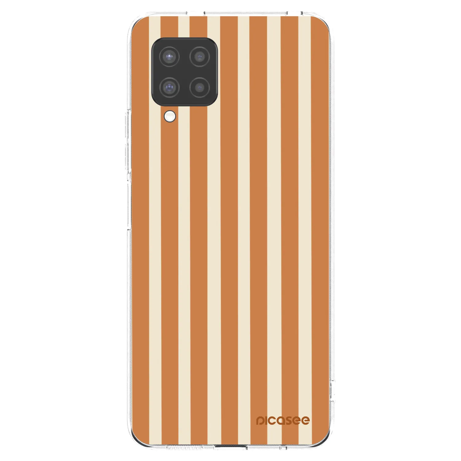 Picasee silikonski prozorni ovitek za Samsung Galaxy A42 A426B - Orange lines