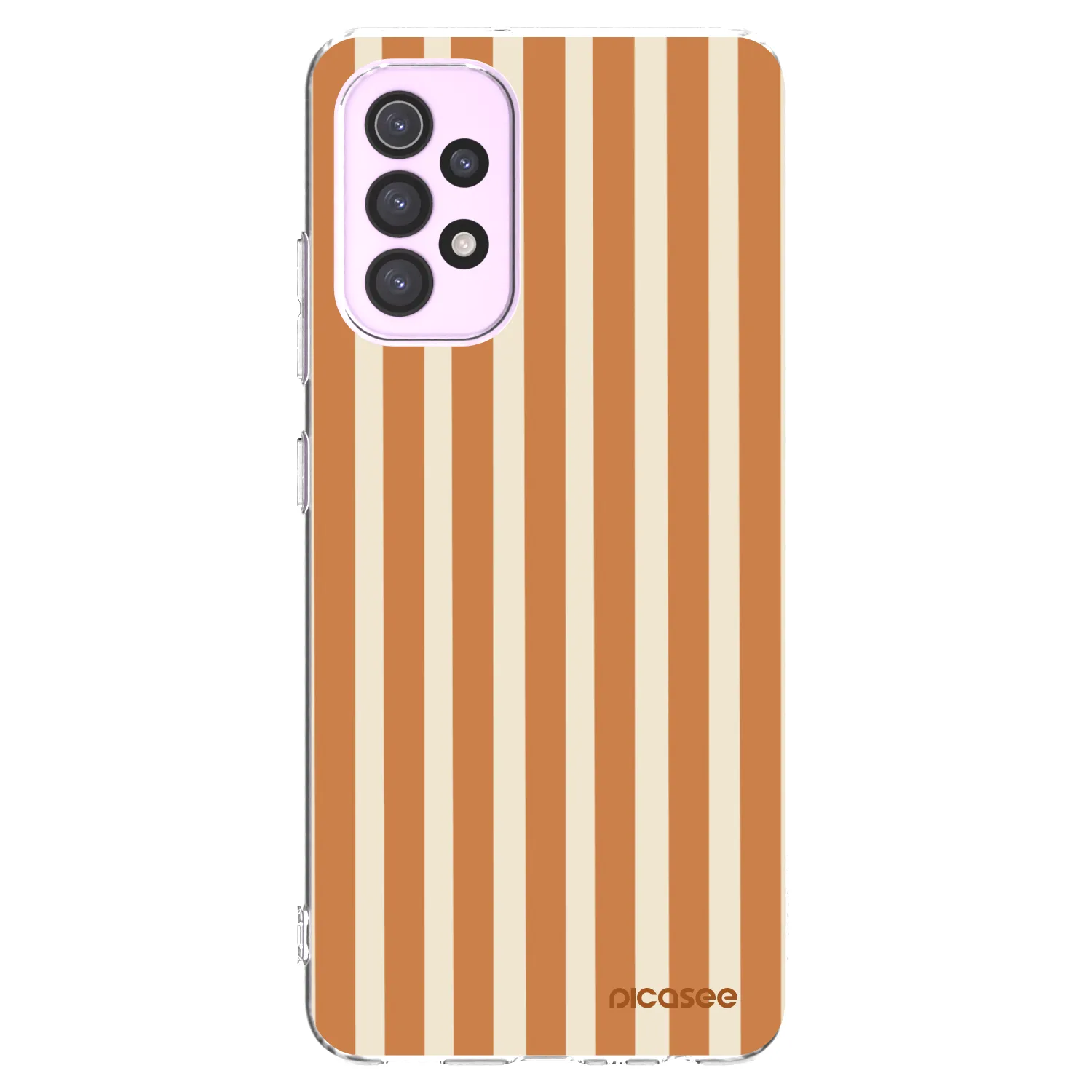 Picasee silikonski prozorni ovitek za Samsung Galaxy A32 5G A326B - Orange lines
