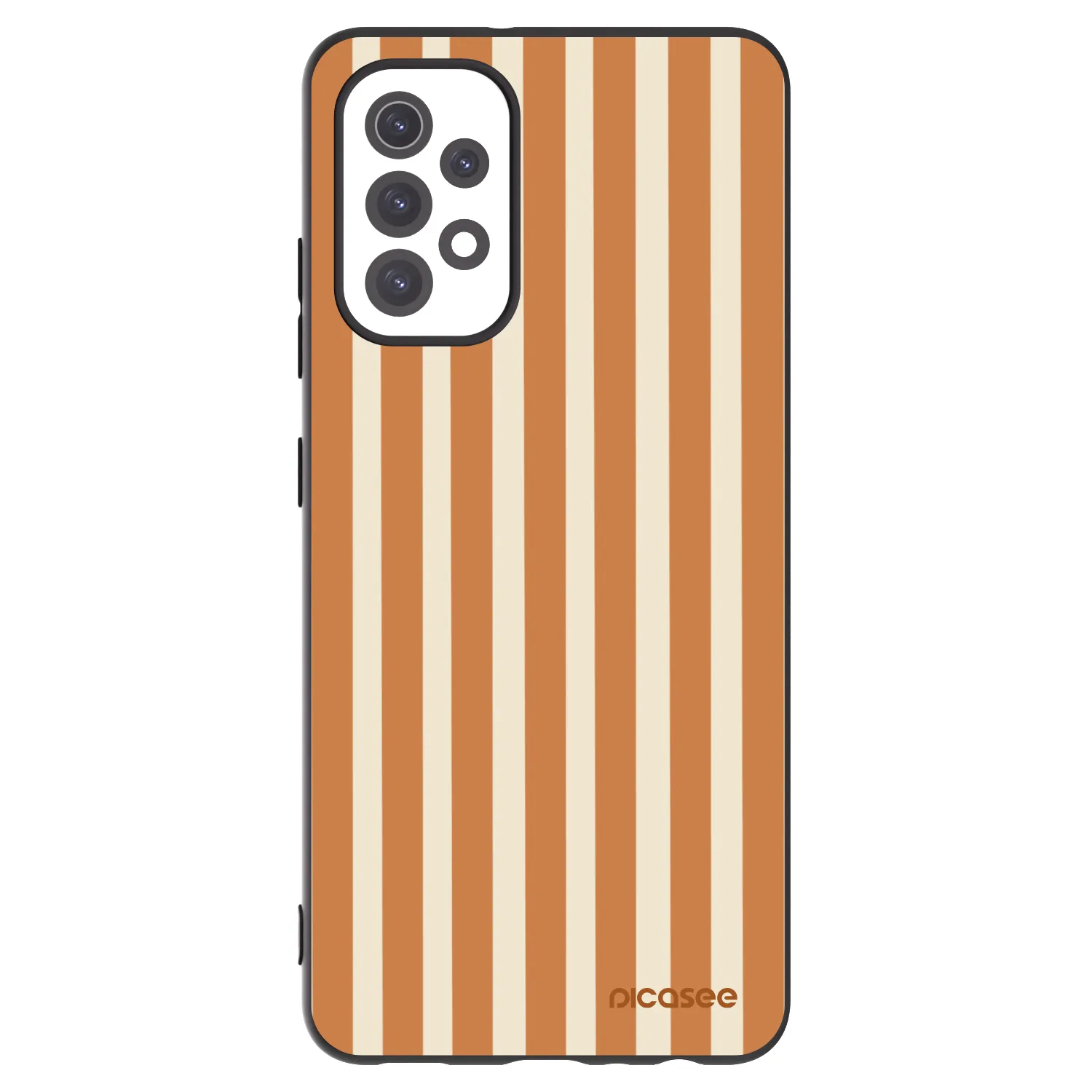 Picasee silikonski črni ovitek za Samsung Galaxy A32 5G A326B - Orange lines