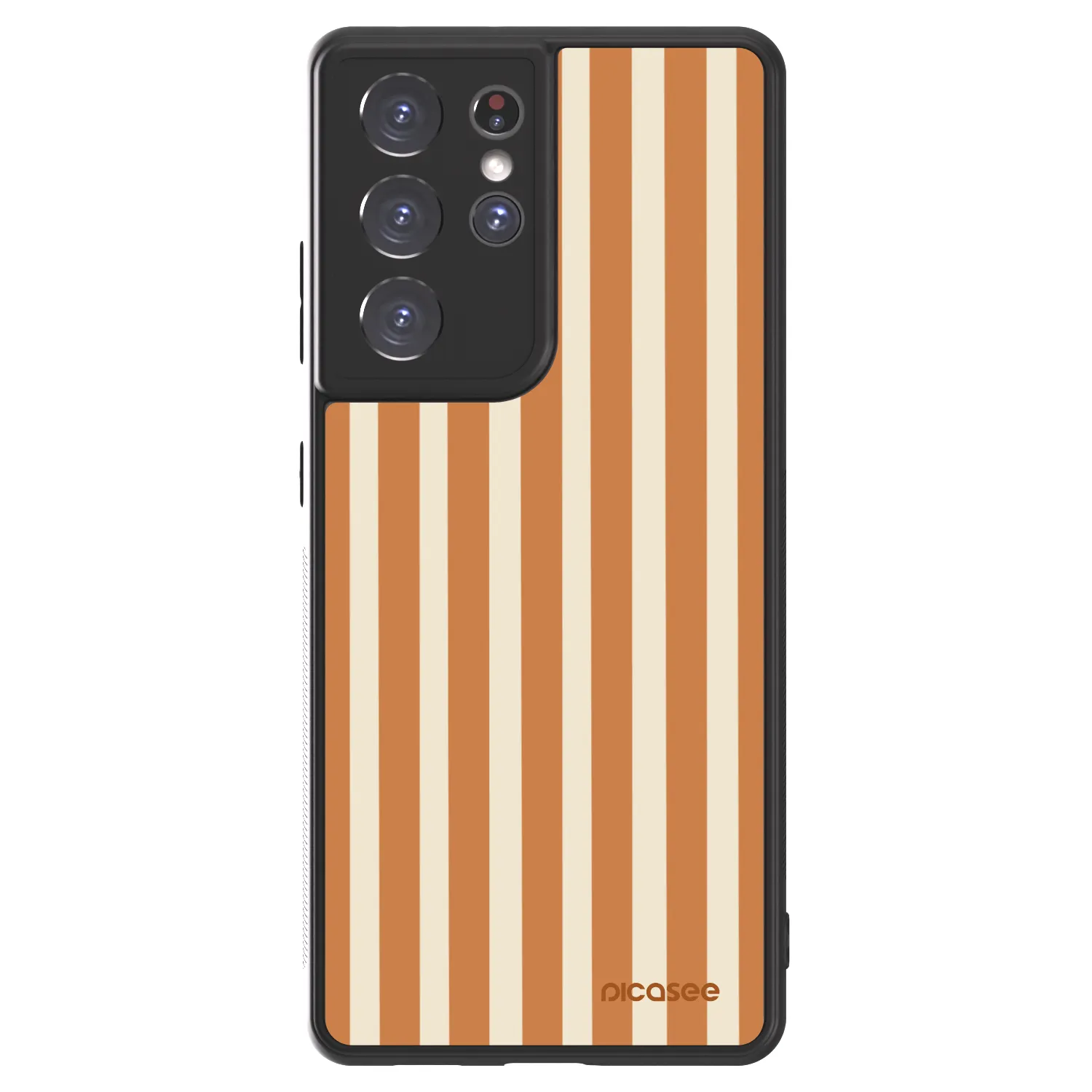 Picasee ULTIMATE CASE za Samsung Galaxy S21 Ultra 5G G998B - Orange lines