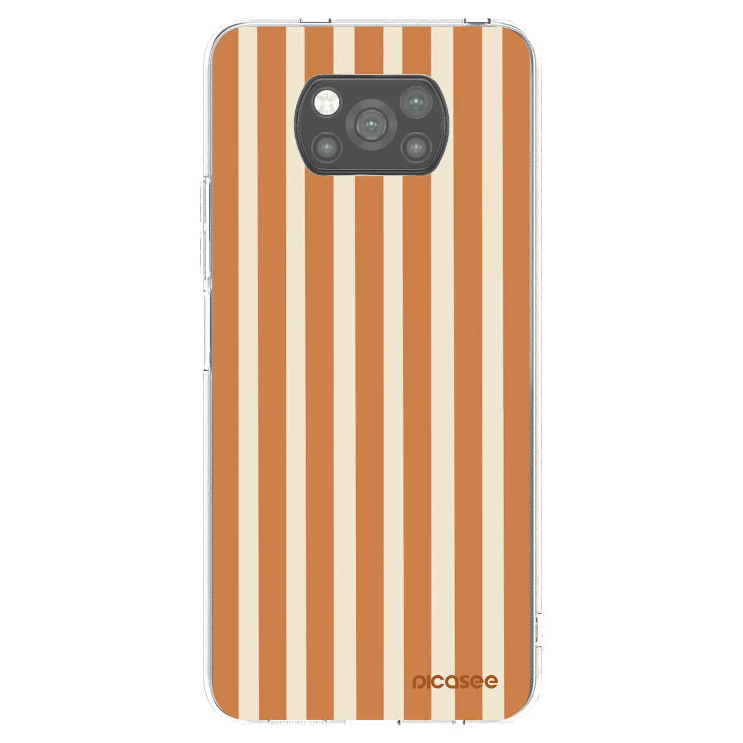 Picasee silikonski črni ovitek za Xiaomi Poco X3 Pro - Orange lines