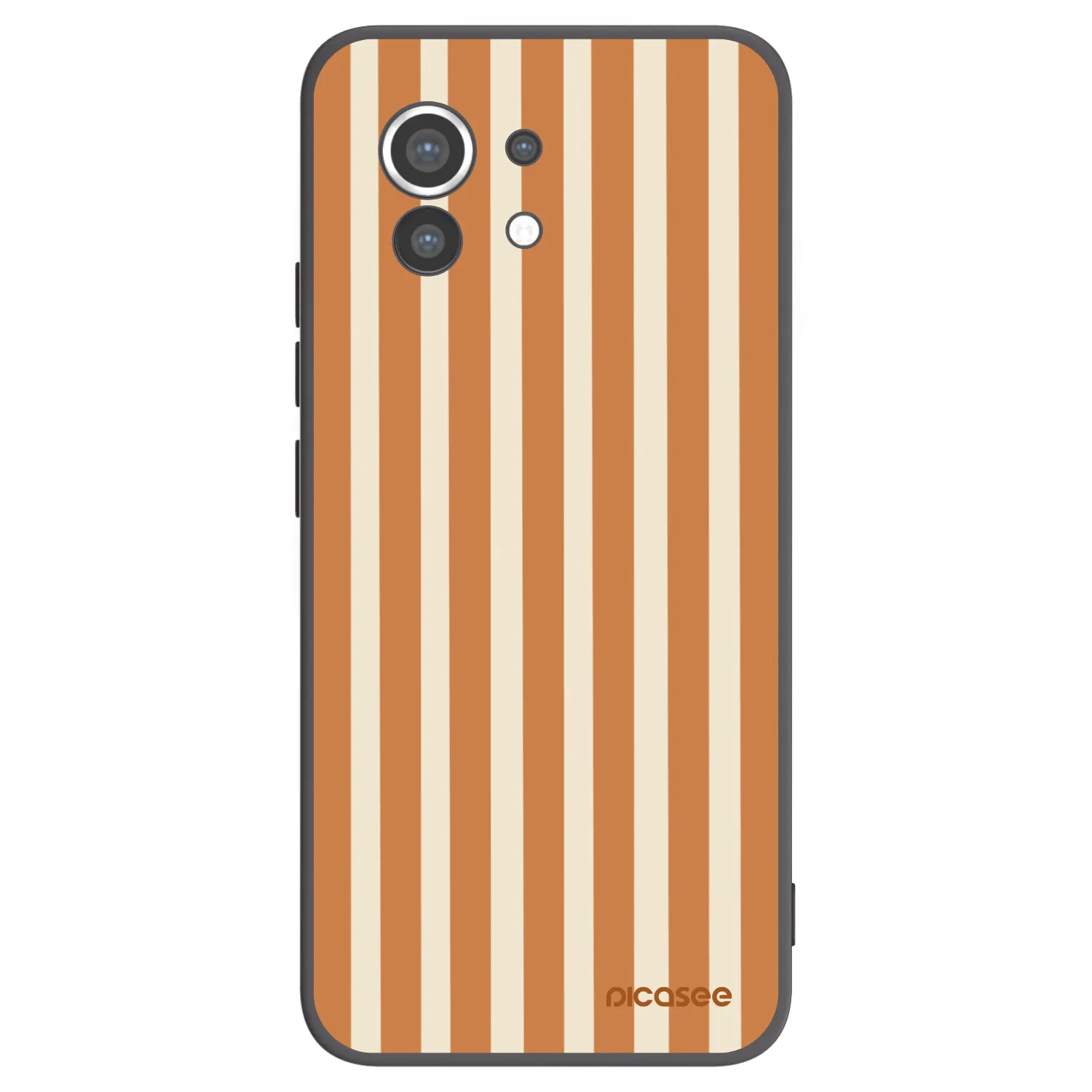 Picasee silikonski črni ovitek za Xiaomi Mi 11 - Orange lines