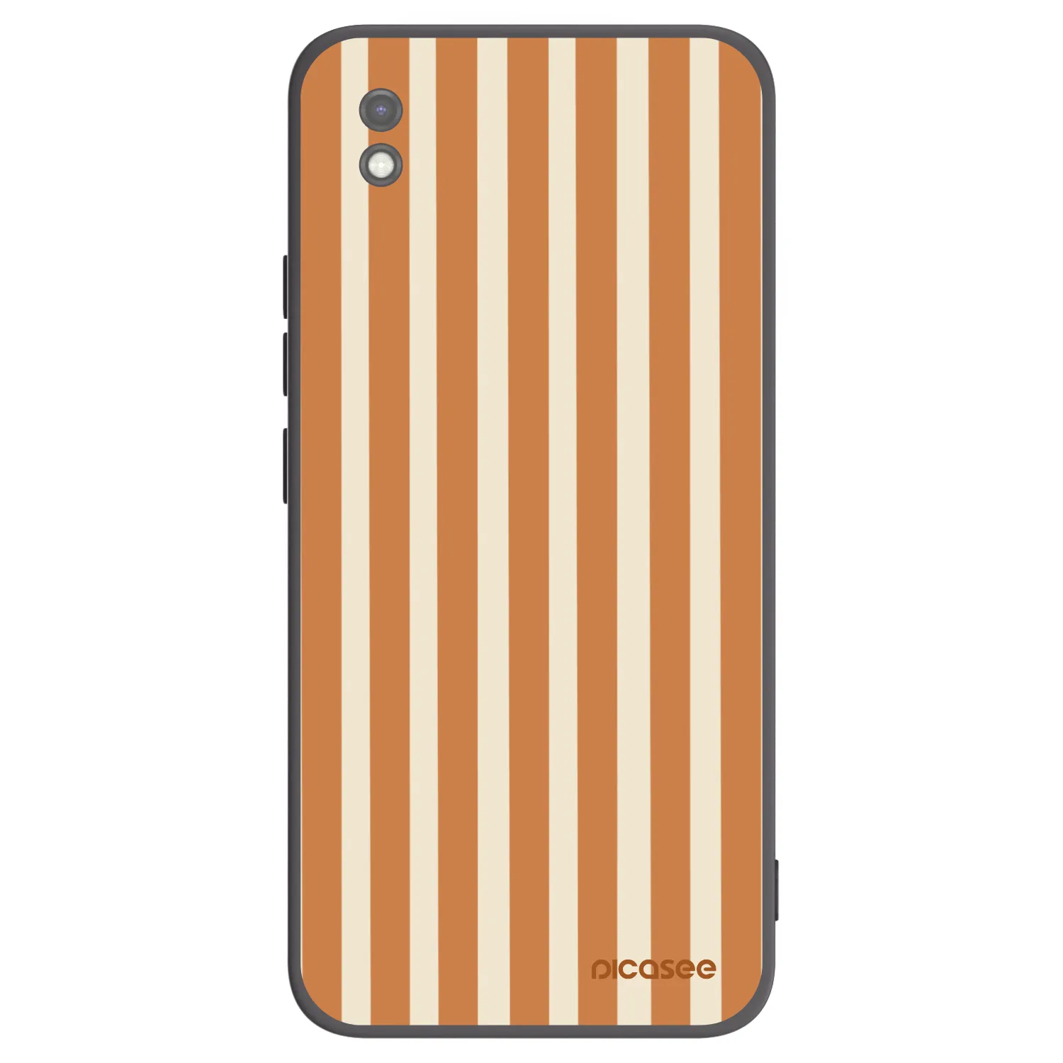 Picasee silikonski črni ovitek za Xiaomi Redmi 9AT - Orange lines