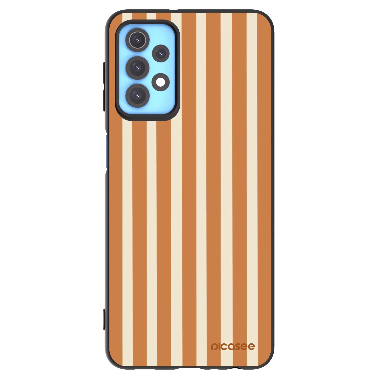 Picasee silikonski črni ovitek za Samsung Galaxy A32 4G SM-A325F - Orange lines