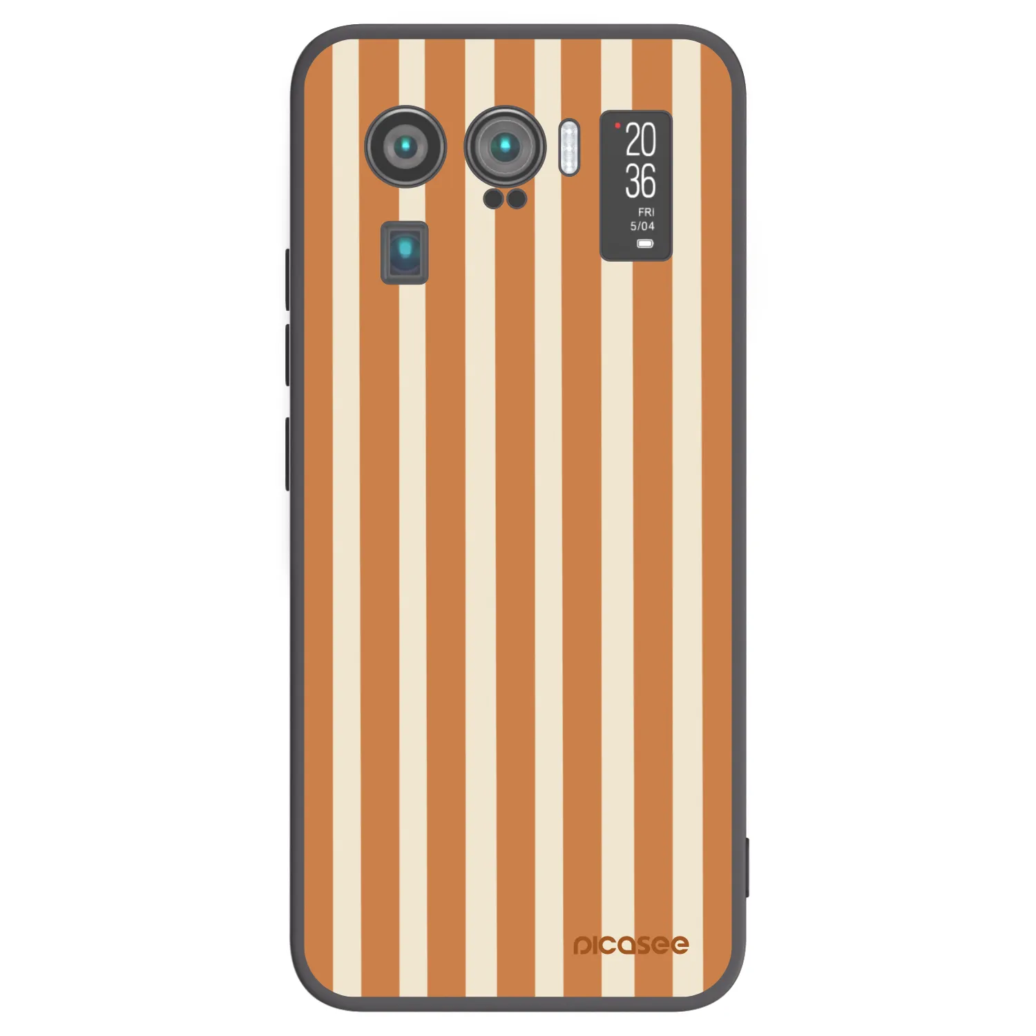 Picasee silikonski črni ovitek za Xiaomi Mi 11 Ultra - Orange lines
