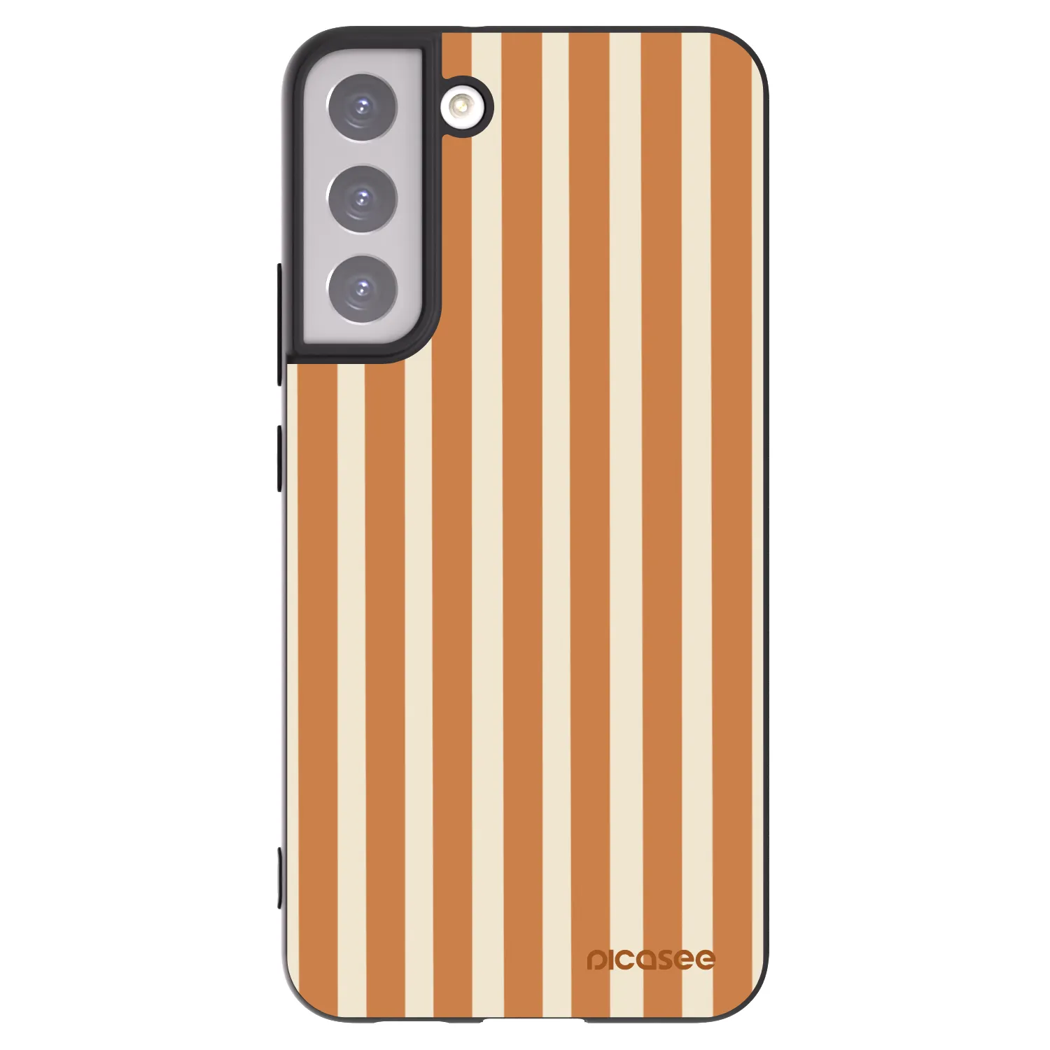 Picasee silikonski črni ovitek za Samsung Galaxy S22+ 5G - Orange lines