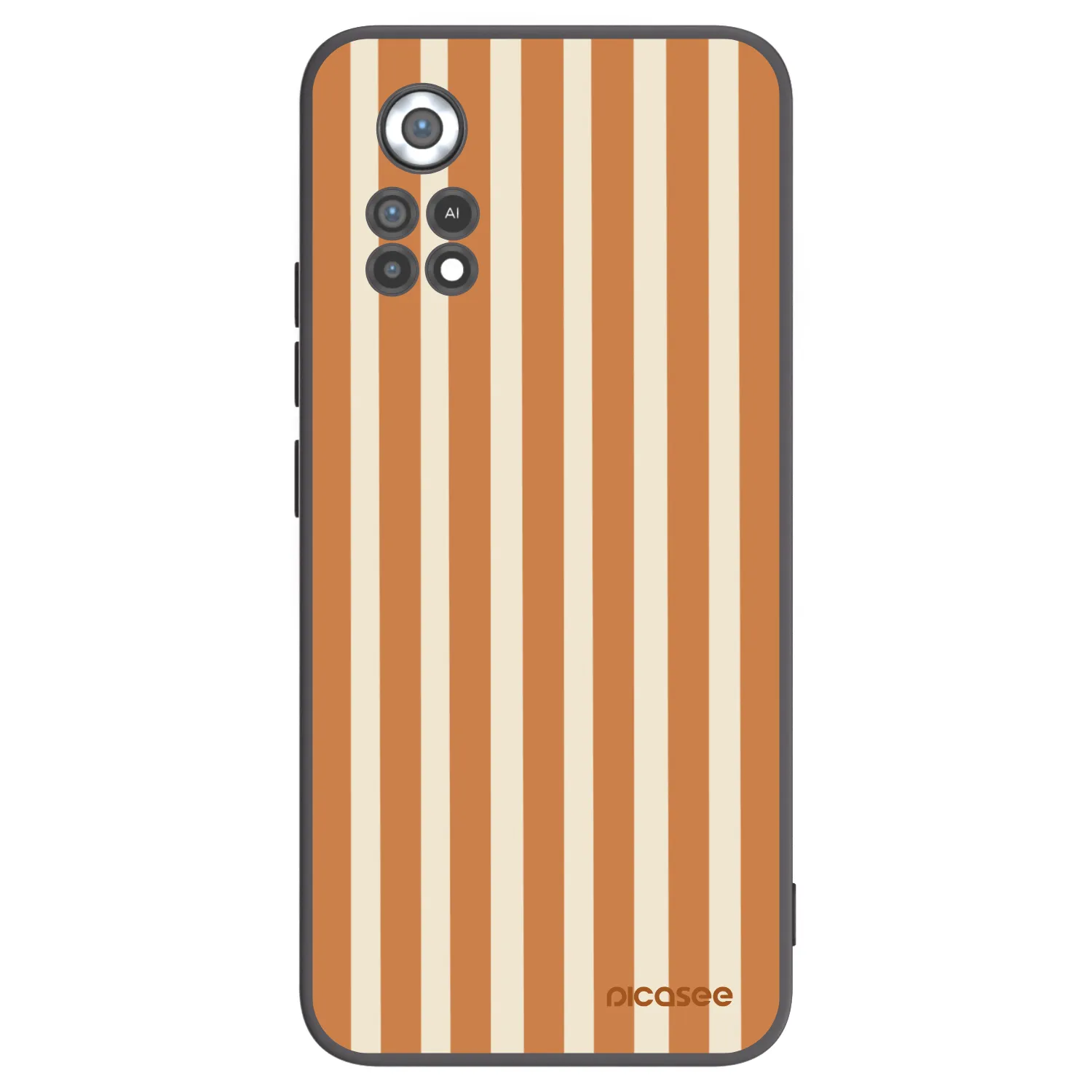 Picasee silikonski črni ovitek za Xiaomi Poco X4 Pro 5G - Orange lines