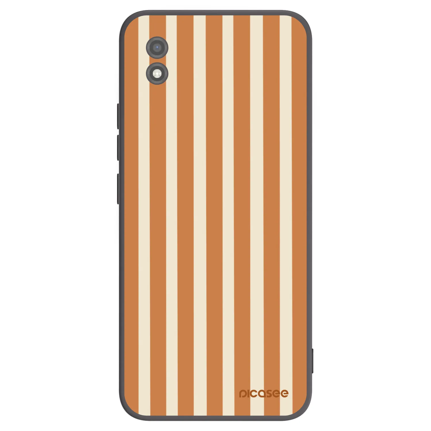 Picasee silikonski črni ovitek za Realme C11 (2021) - Orange lines