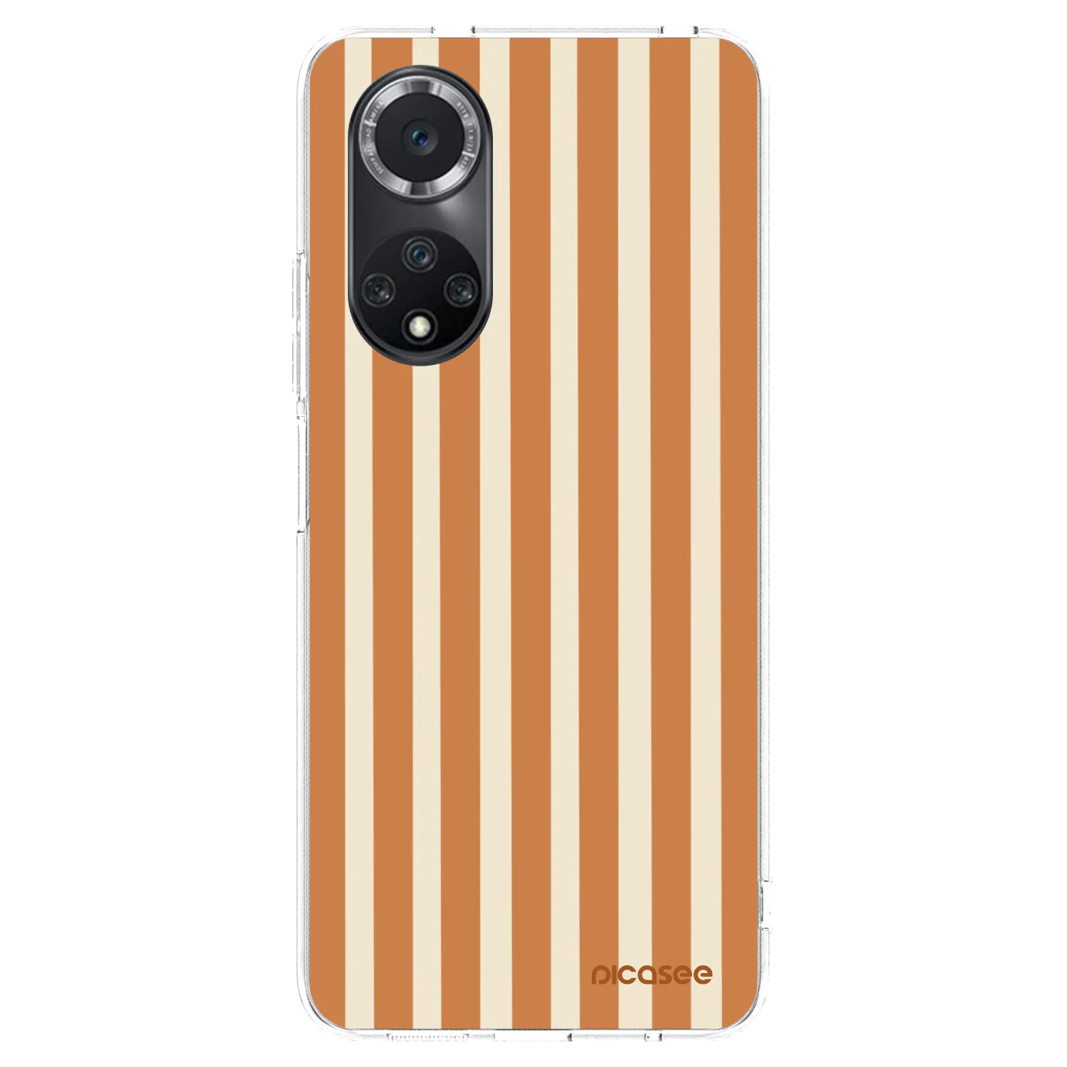 Picasee silikonski prozorni ovitek za Huawei Nova 9 SE - Orange lines