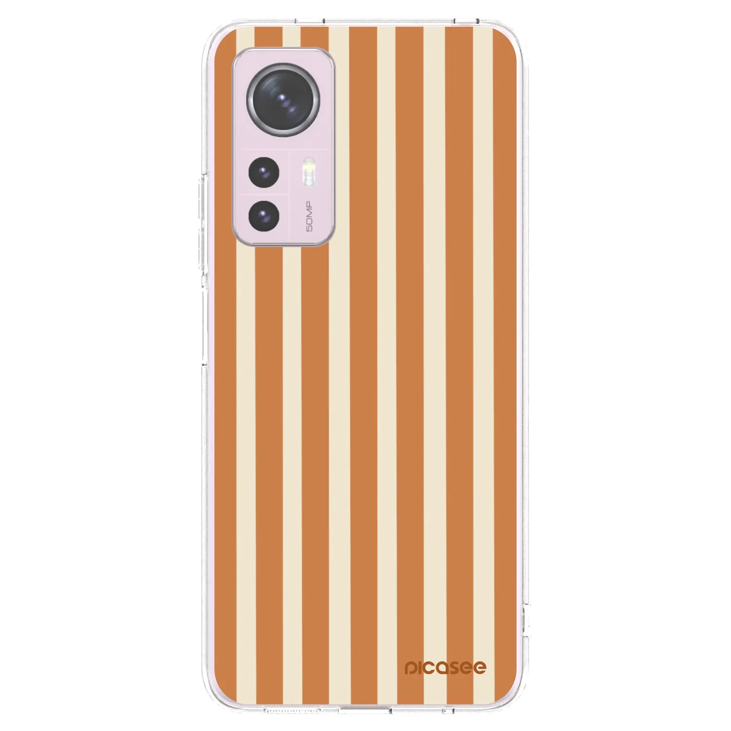 Picasee silikonski prozorni ovitek za Xiaomi 12 - Orange lines