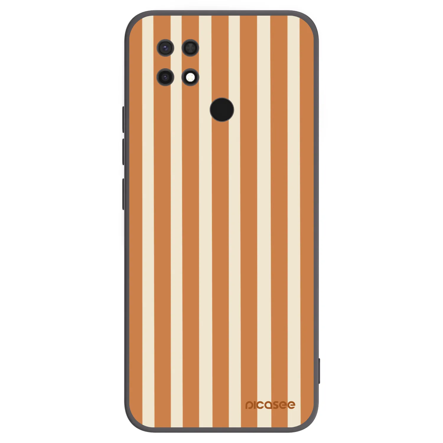 Picasee silikonski črni ovitek za Xiaomi Redmi 10C - Orange lines