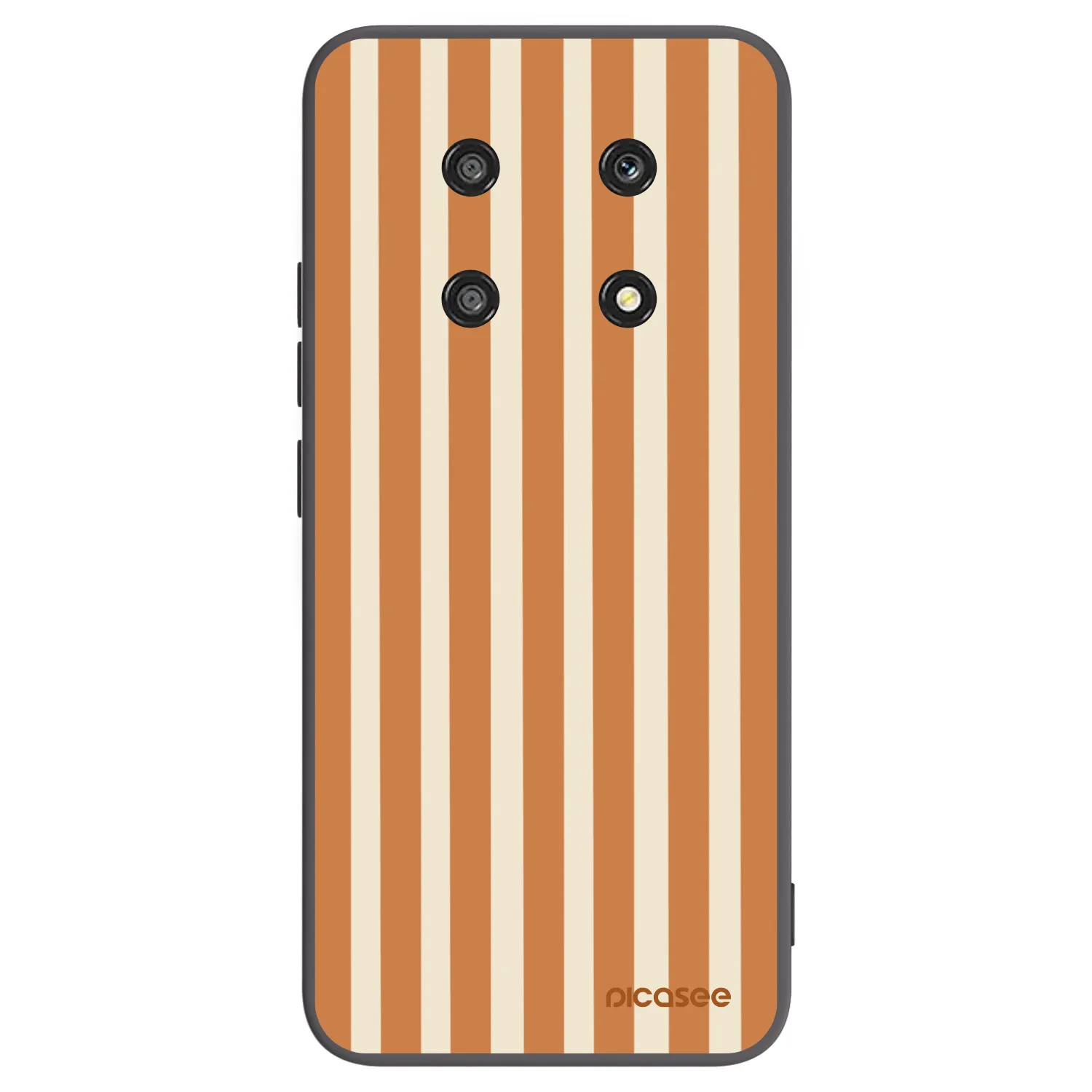 Picasee silikonski črni ovitek za Honor Magic4 Lite 5G - Orange lines