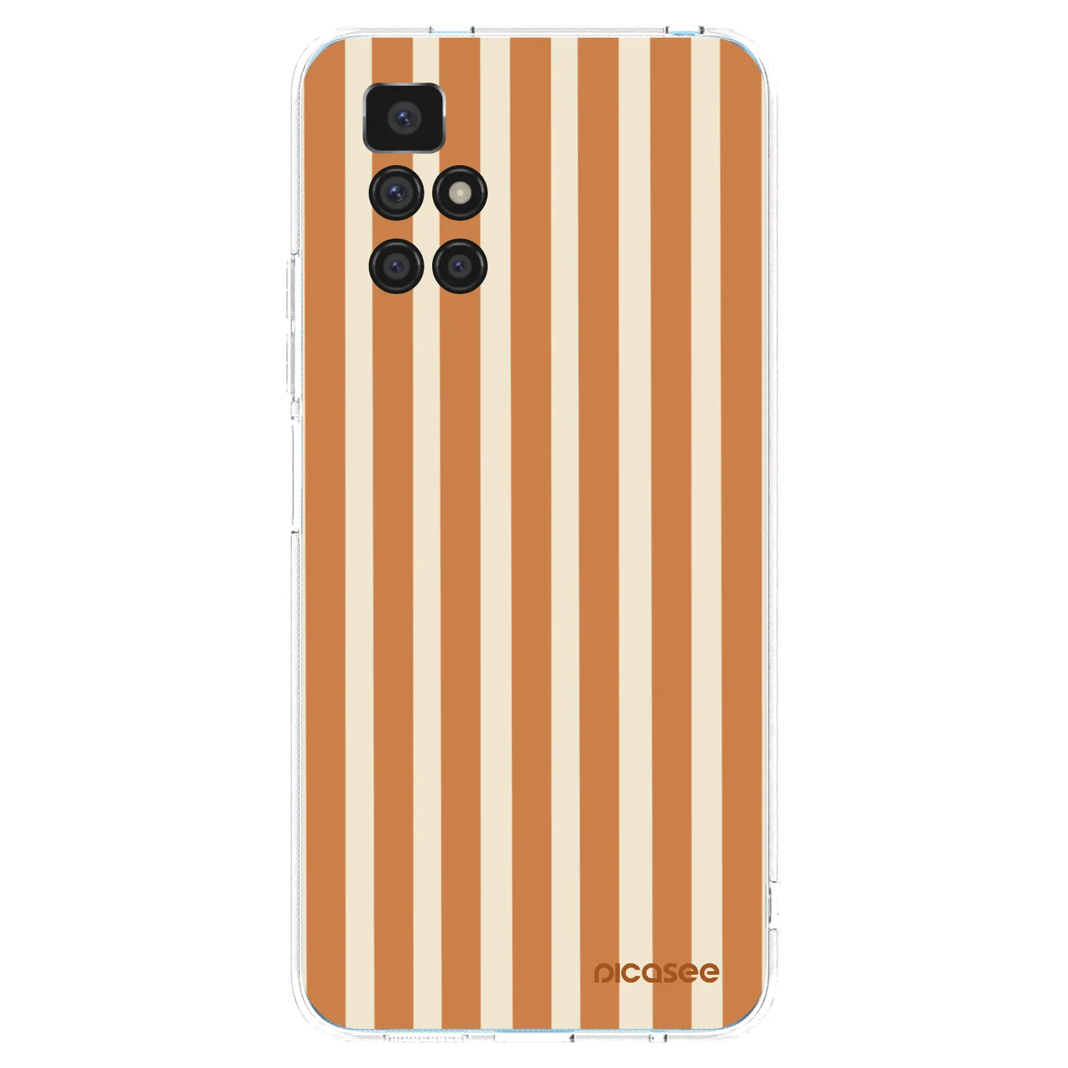 Picasee silikonski prozorni ovitek za Xiaomi Redmi 10 (2022) - Orange lines