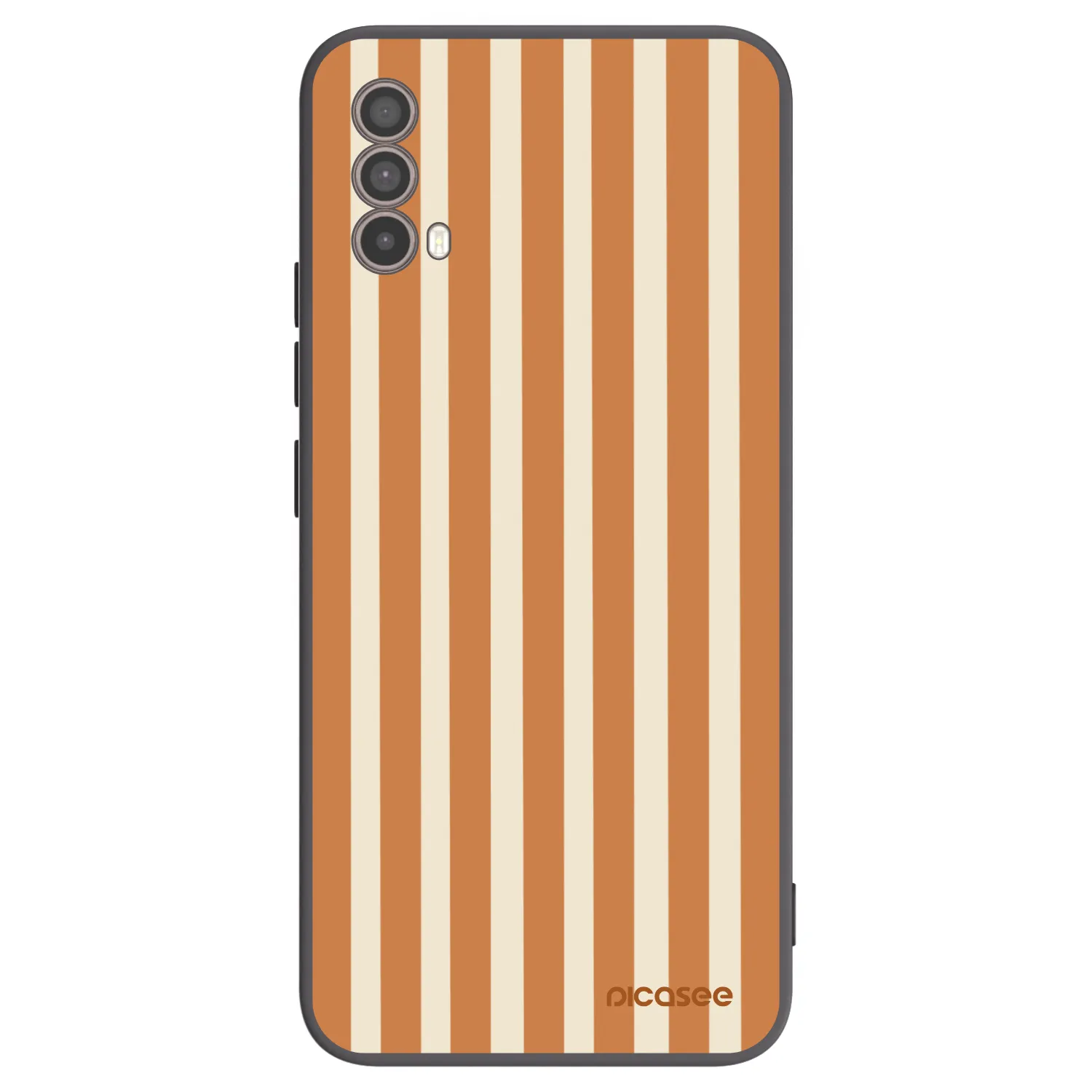 Picasee silikonski črni ovitek za Motorola Moto E40 - Orange lines