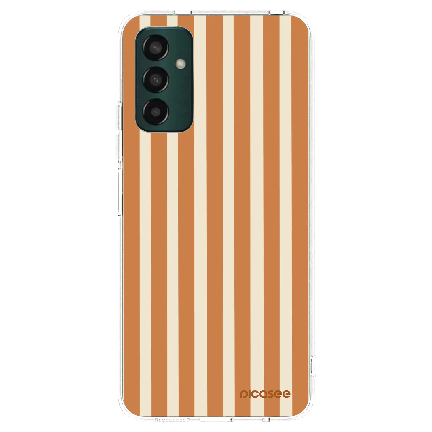 Picasee silikonski prozorni ovitek za Samsung Galaxy M23 5G - Orange lines