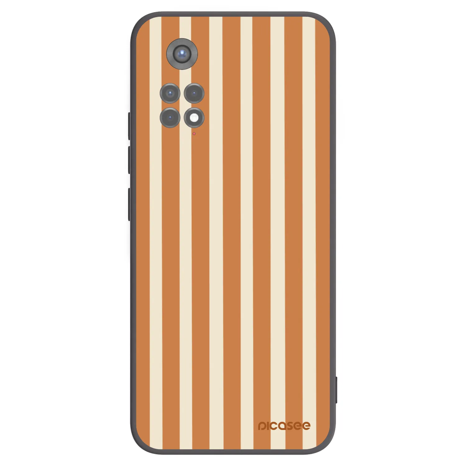 Picasee silikonski črni ovitek za Xiaomi Redmi Note 11S 5G - Orange lines