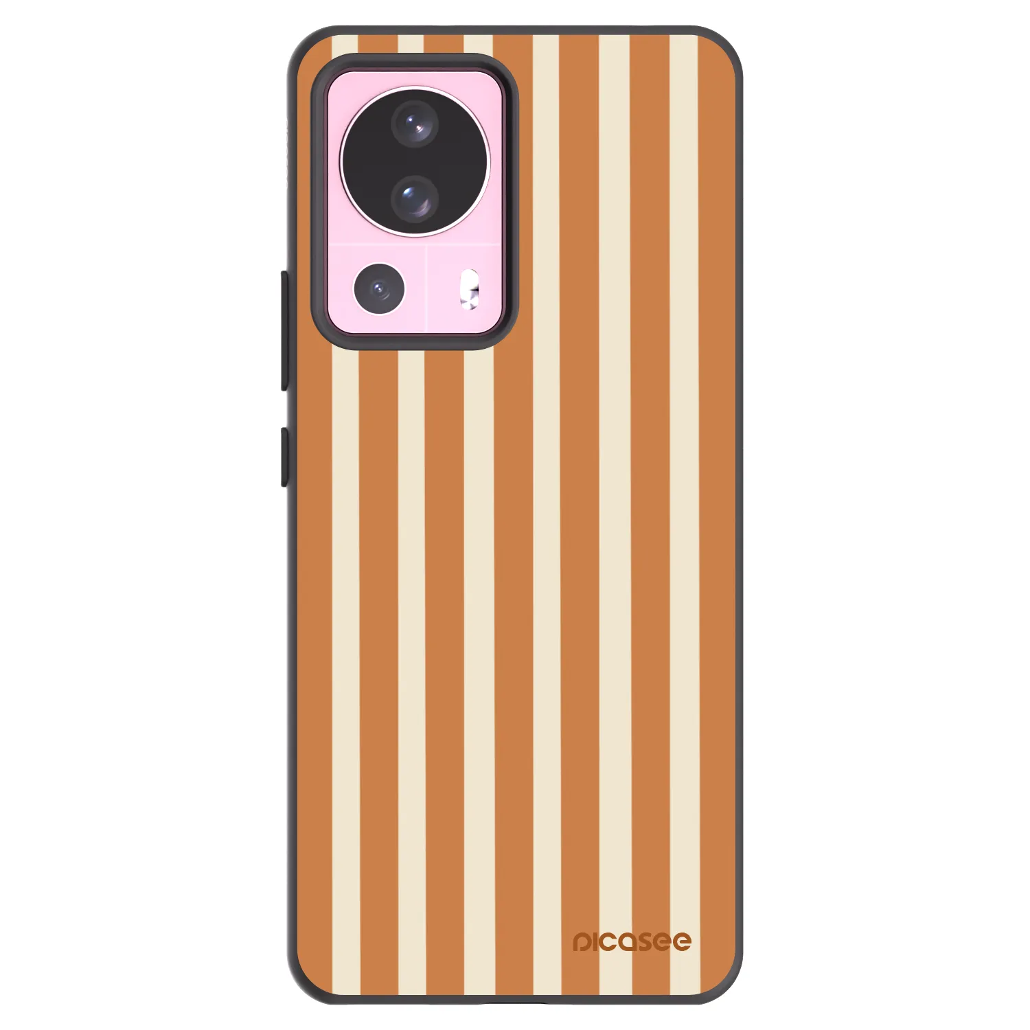 Picasee silikonski črni ovitek za Xiaomi 13 Lite - Orange lines