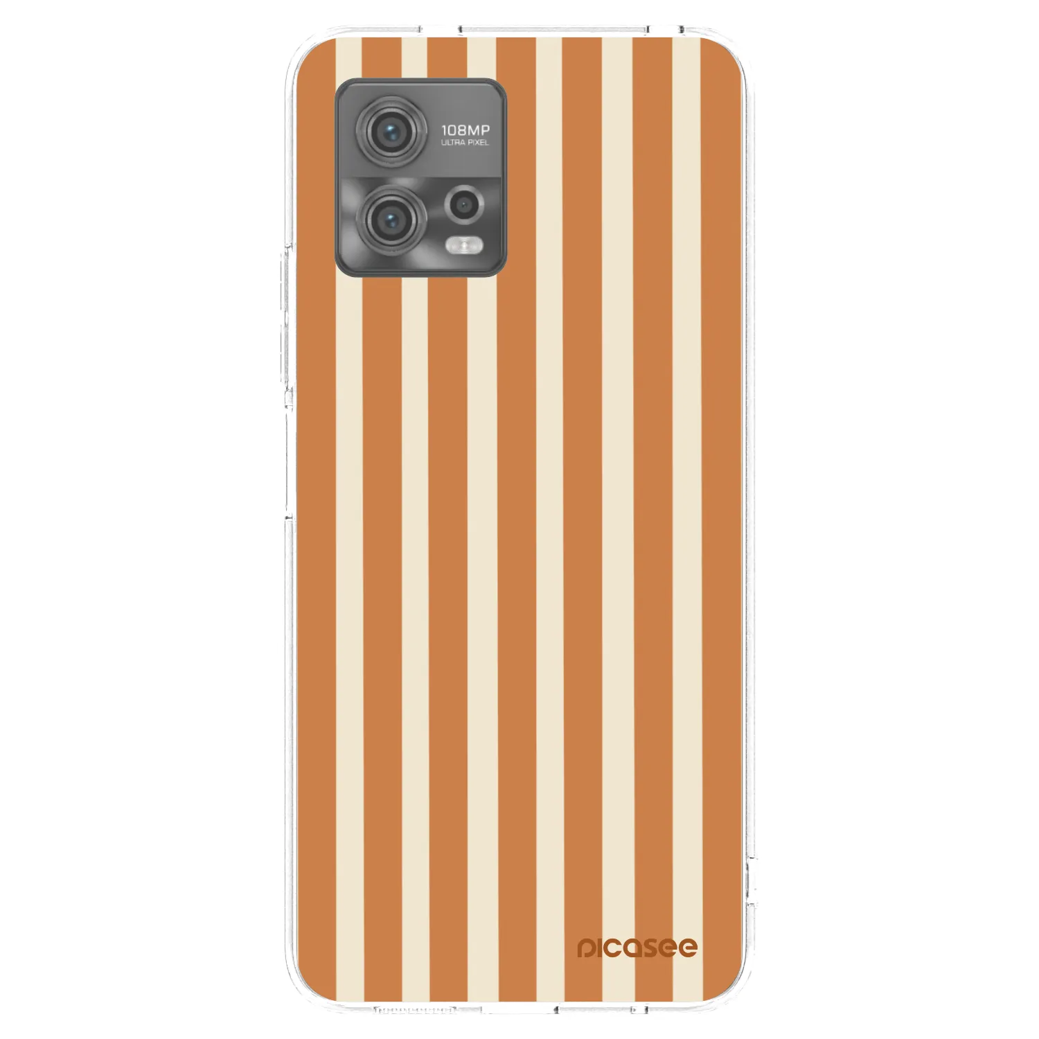 Picasee silikonski prozorni ovitek za Motorola Moto G72 - Orange lines