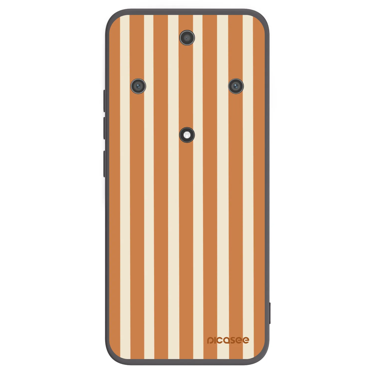 Picasee silikonski črni ovitek za Honor Magic5 Lite 5G - Orange lines