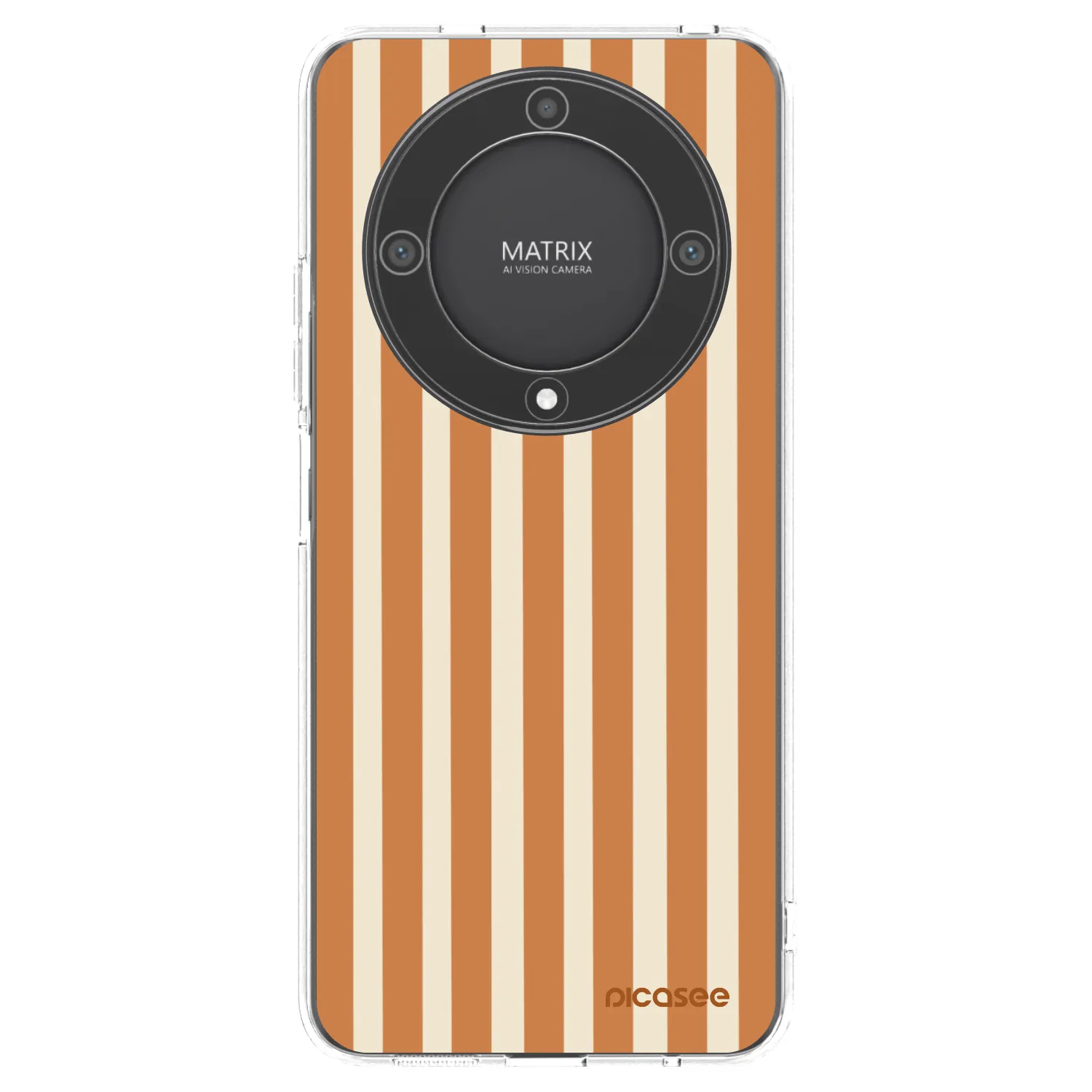 Picasee silikonski prozorni ovitek za Honor Magic5 Lite 5G - Orange lines