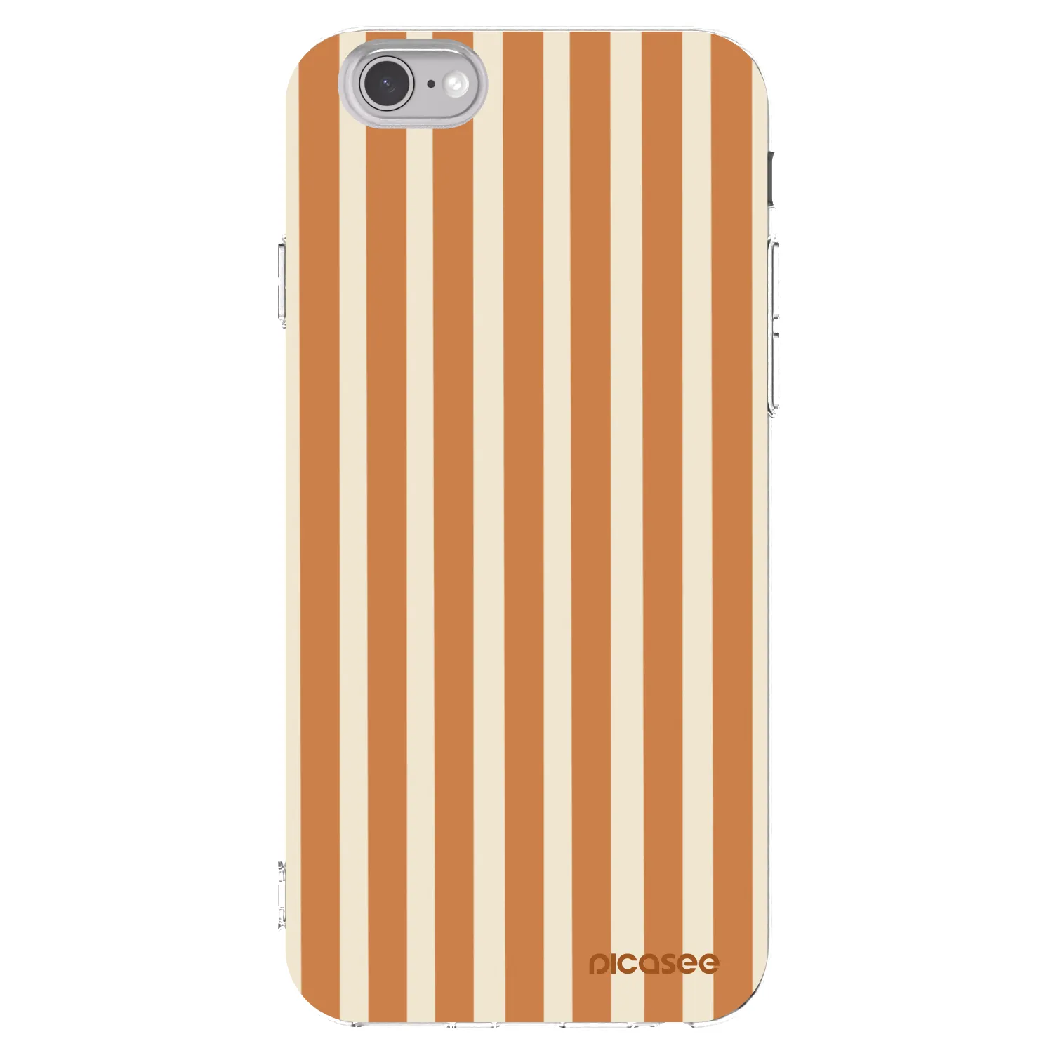 Picasee silikonski prozorni ovitek za Apple iPhone 6/6S - Orange lines