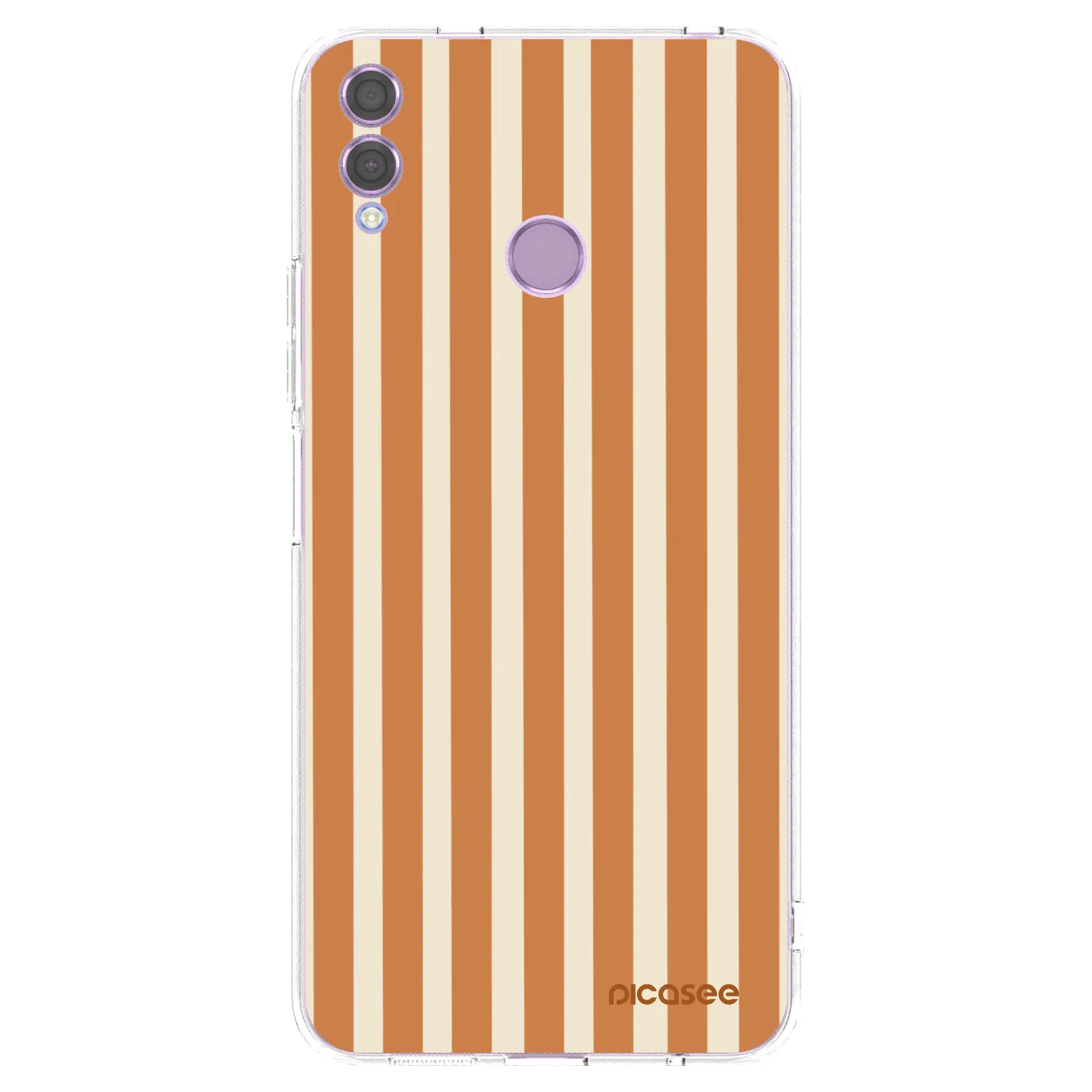 Picasee silikonski prozorni ovitek za Honor 8X - Orange lines