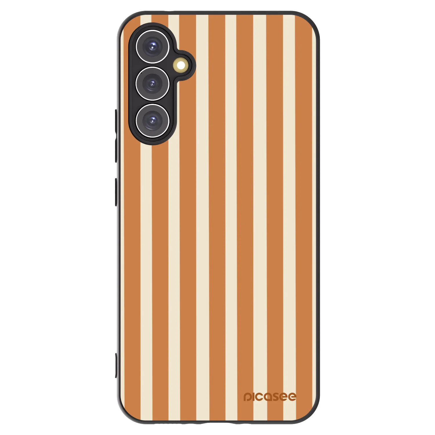 Picasee silikonski črni ovitek za Samsung Galaxy A34 5G A346B - Orange lines