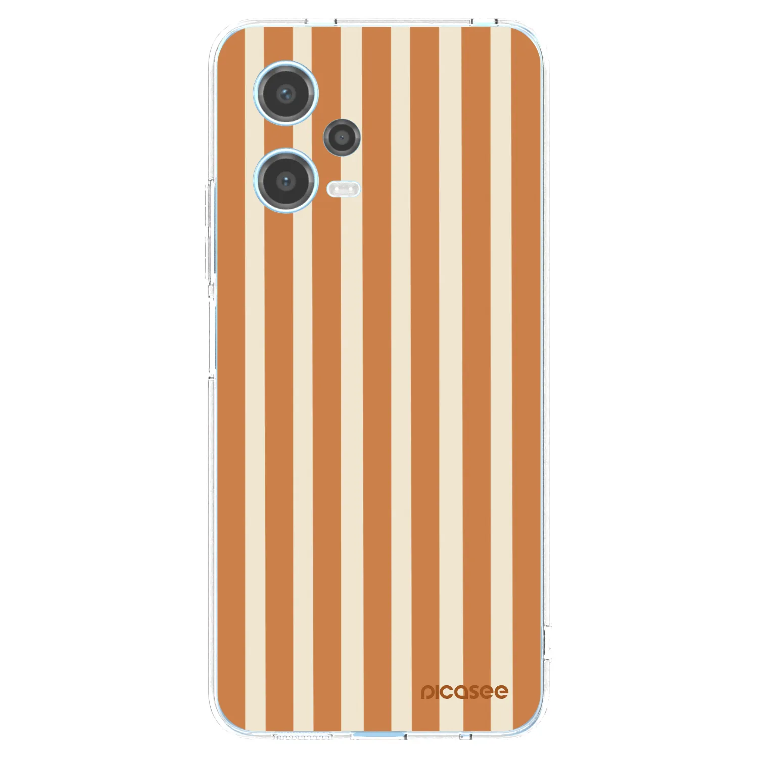 Picasee silikonski prozorni ovitek za Xiaomi Redmi Note 12 5G - Orange lines