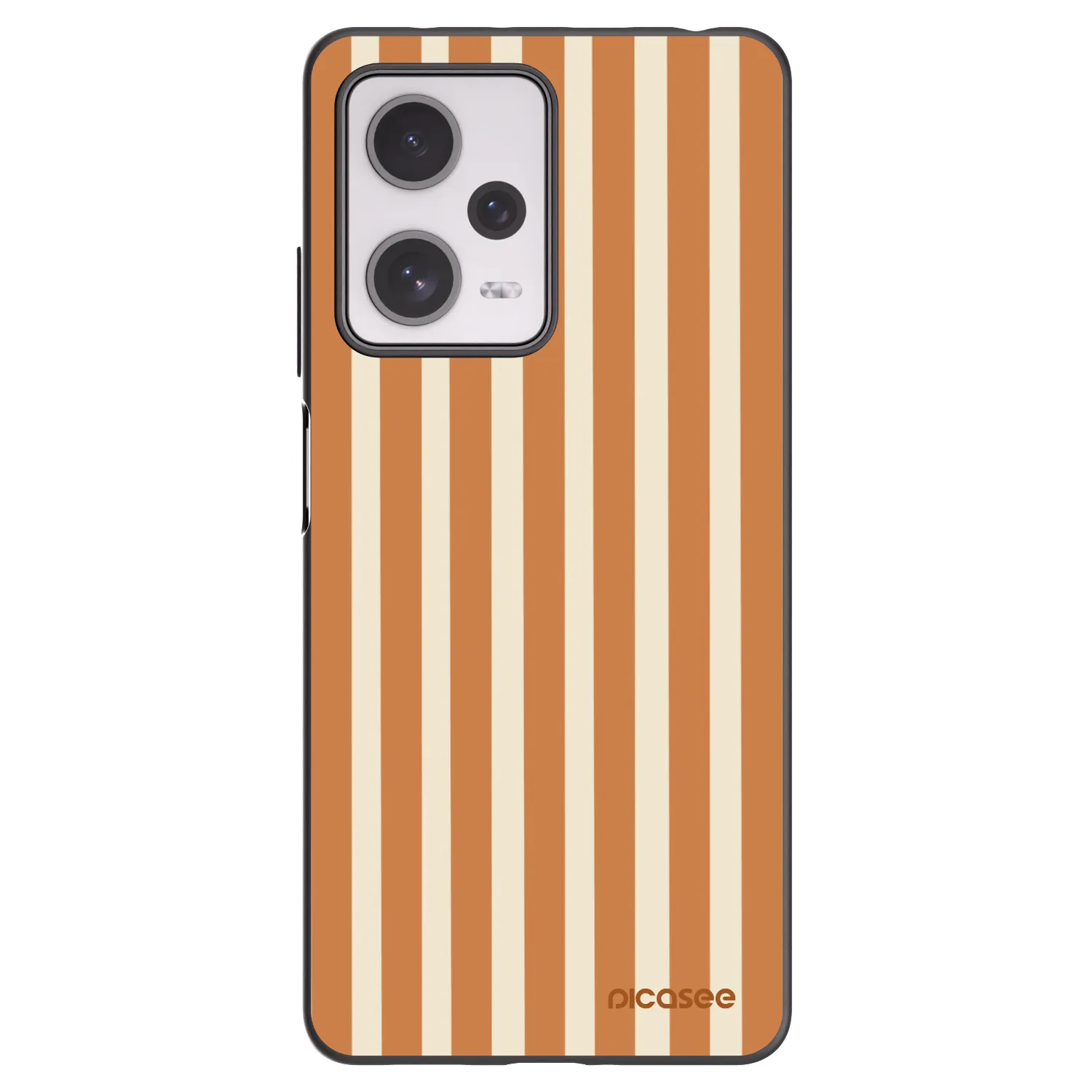 Picasee silikonski črni ovitek za Xiaomi Redmi Note 12 Pro+ 5G - Orange lines