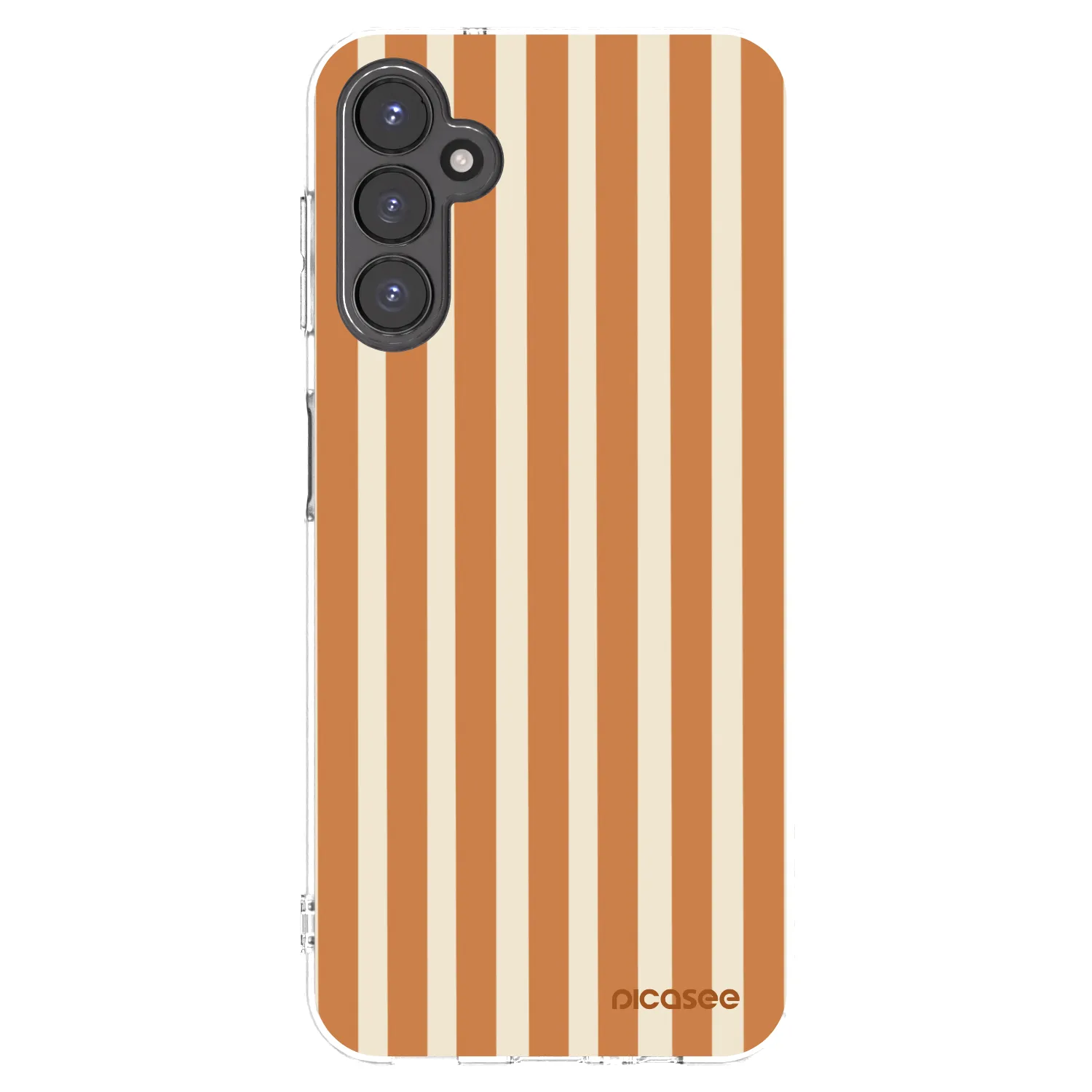 Picasee silikonski prozorni ovitek za Samsung Galaxy A14 4G A145R - Orange lines