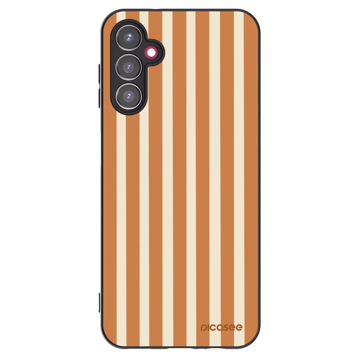 Picasee silikonski črni ovitek za Samsung Galaxy A14 5G A146P - Orange lines