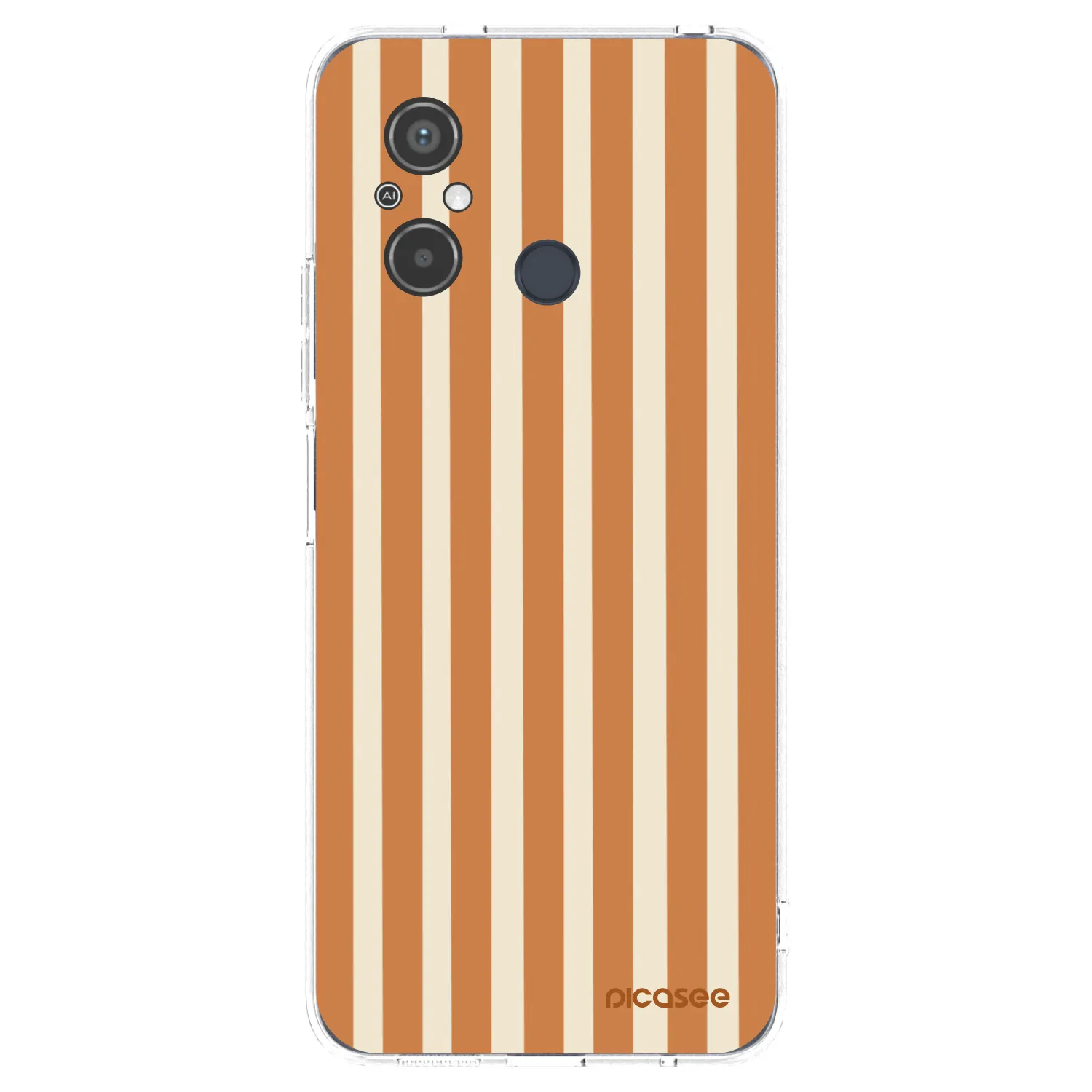 Picasee silikonski prozorni ovitek za Xiaomi Redmi 12C - Orange lines