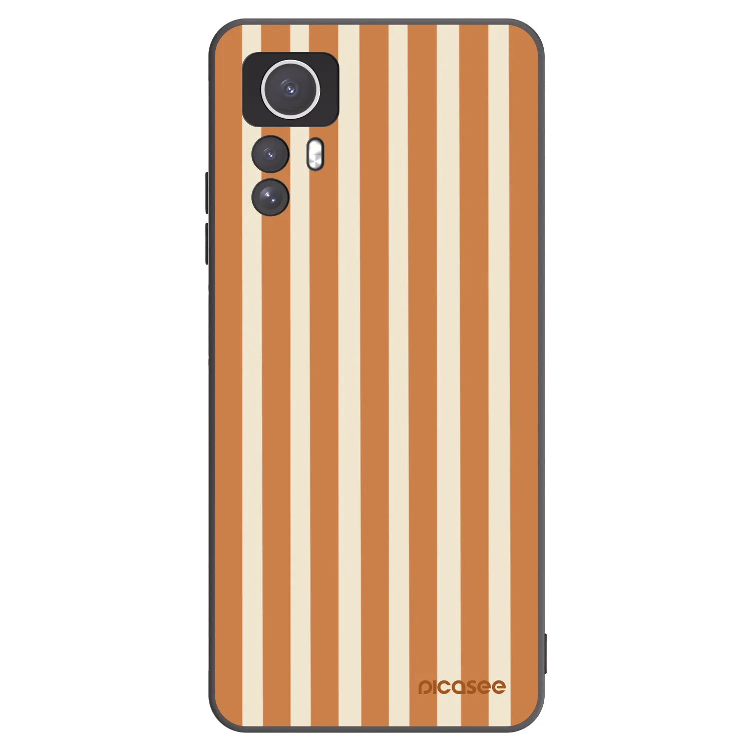 Picasee silikonski črni ovitek za Xiaomi Redmi Note 12S - Orange lines