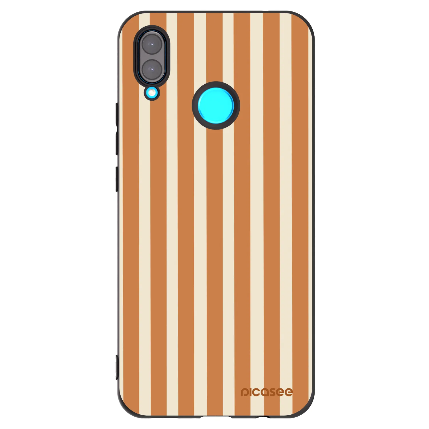 Picasee silikonski črni ovitek za Huawei Nova 3i - Orange lines