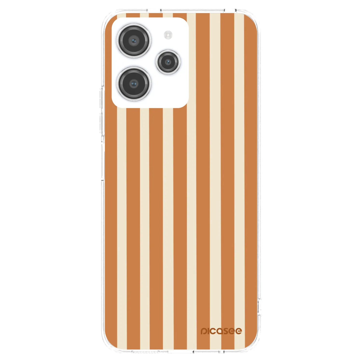 Picasee silikonski prozorni ovitek za Xiaomi Redmi 12 4G - Orange lines