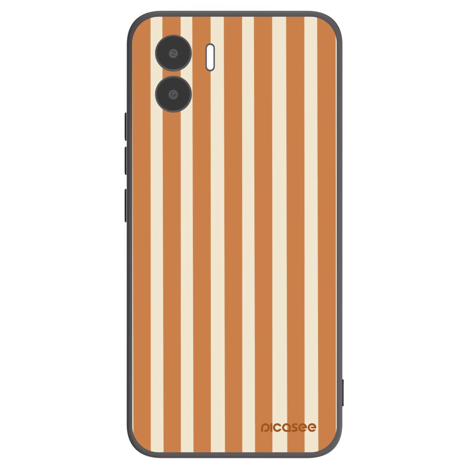 Picasee silikonski črni ovitek za Xiaomi Redmi A2 - Orange lines