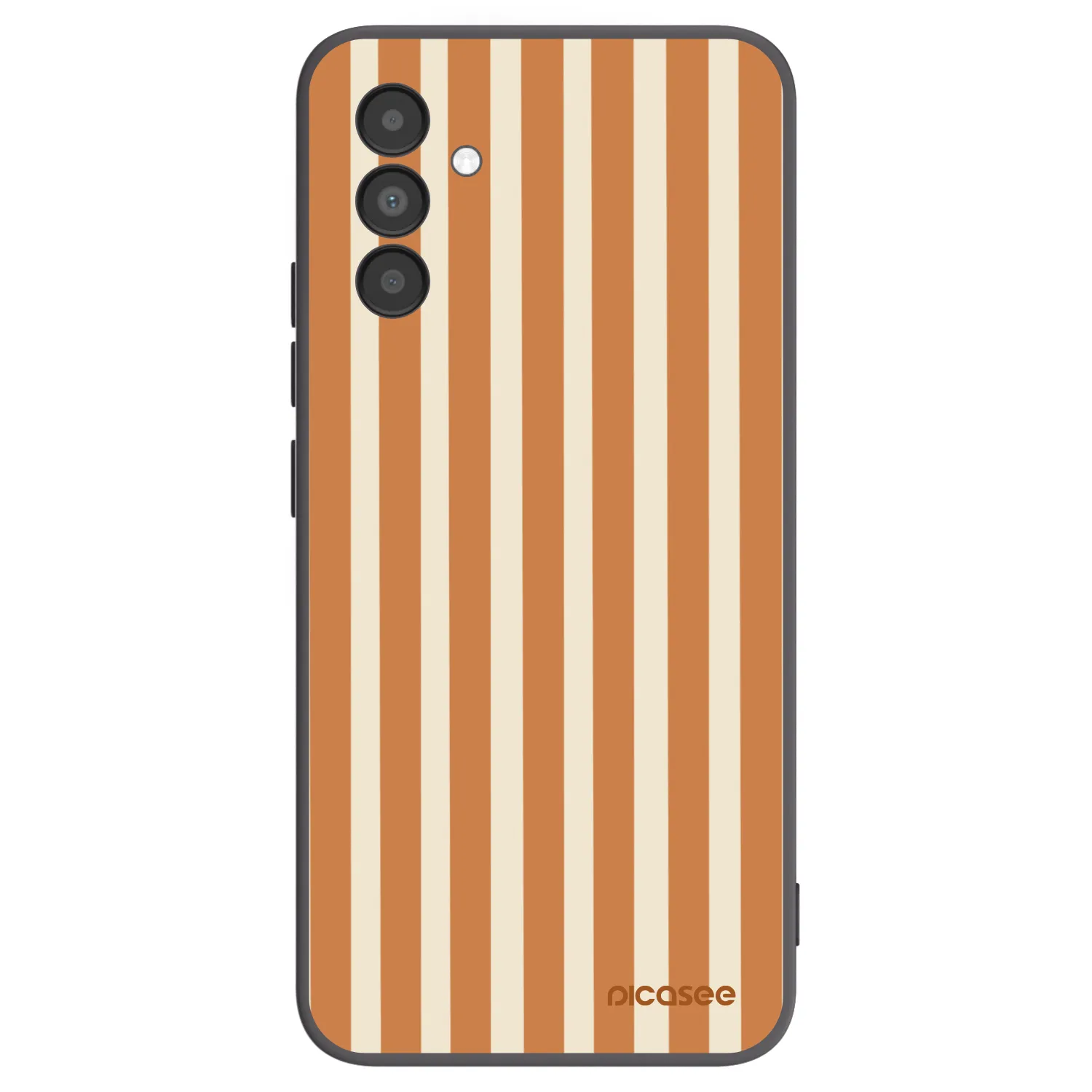 Picasee silikonski črni ovitek za Samsung Galaxy A04s A047F - Orange lines