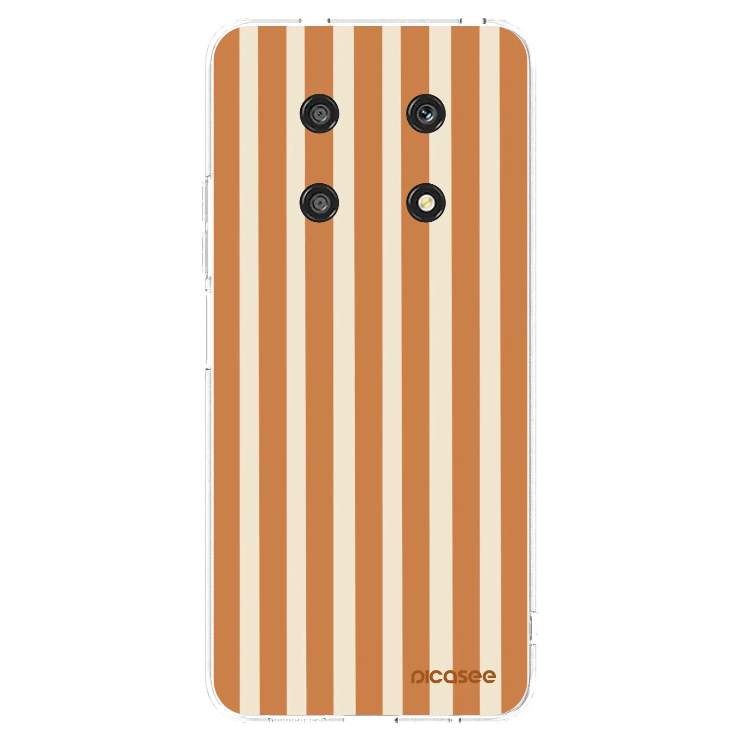 Picasee silikonski prozorni ovitek za Honor Magic4 Lite 5G - Orange lines