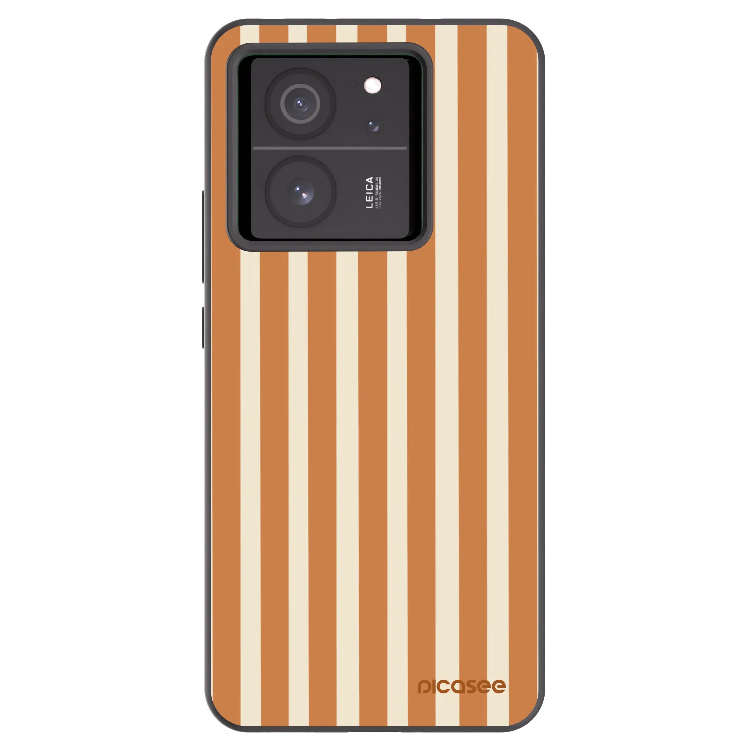 Picasee silikonski črni ovitek za Xiaomi 13T Pro - Orange lines