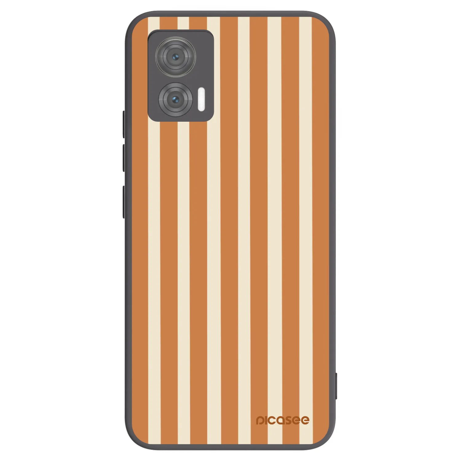 Picasee silikonski črni ovitek za Motorola Edge 30 Neo - Orange lines