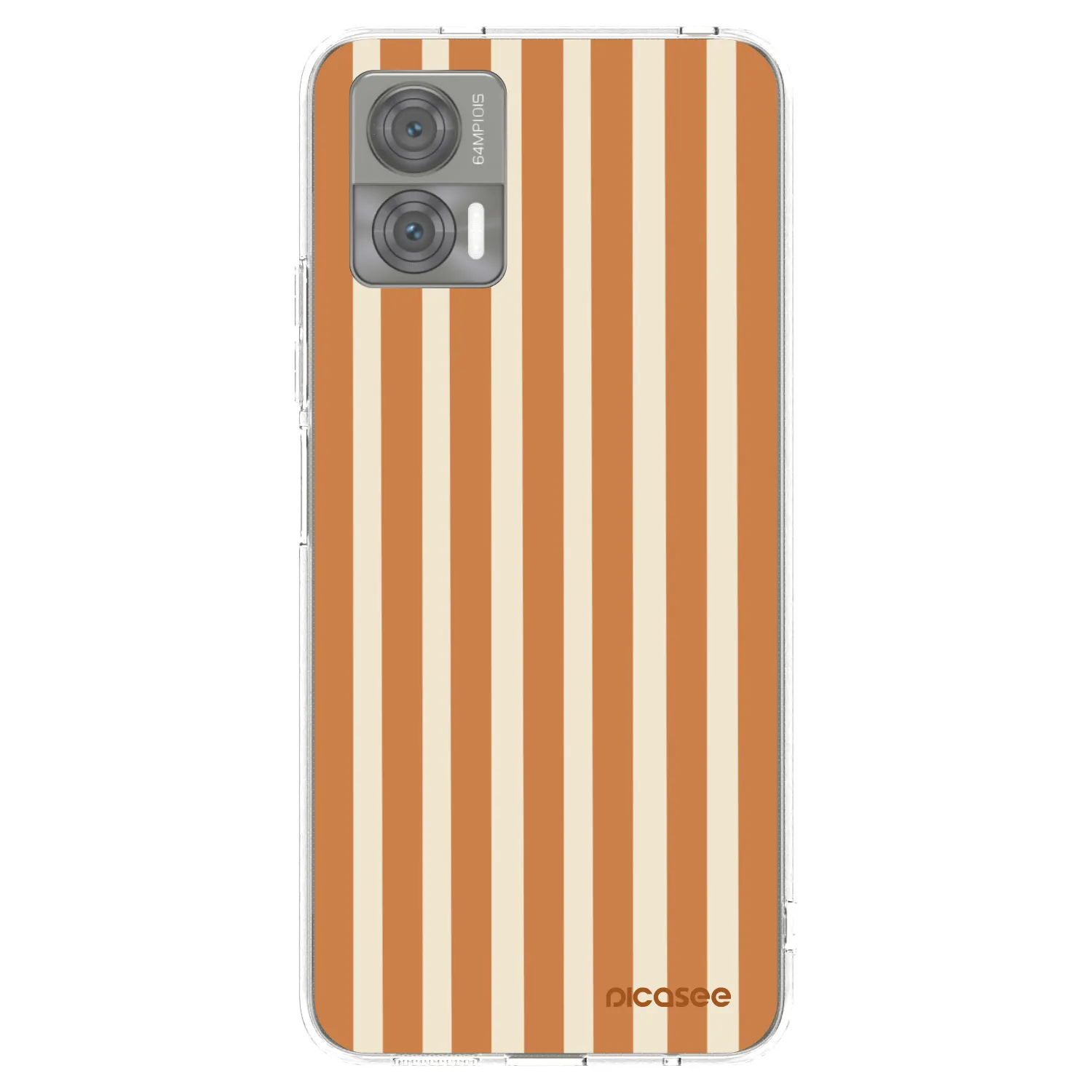 Picasee silikonski prozorni ovitek za Motorola Edge 30 Neo - Orange lines