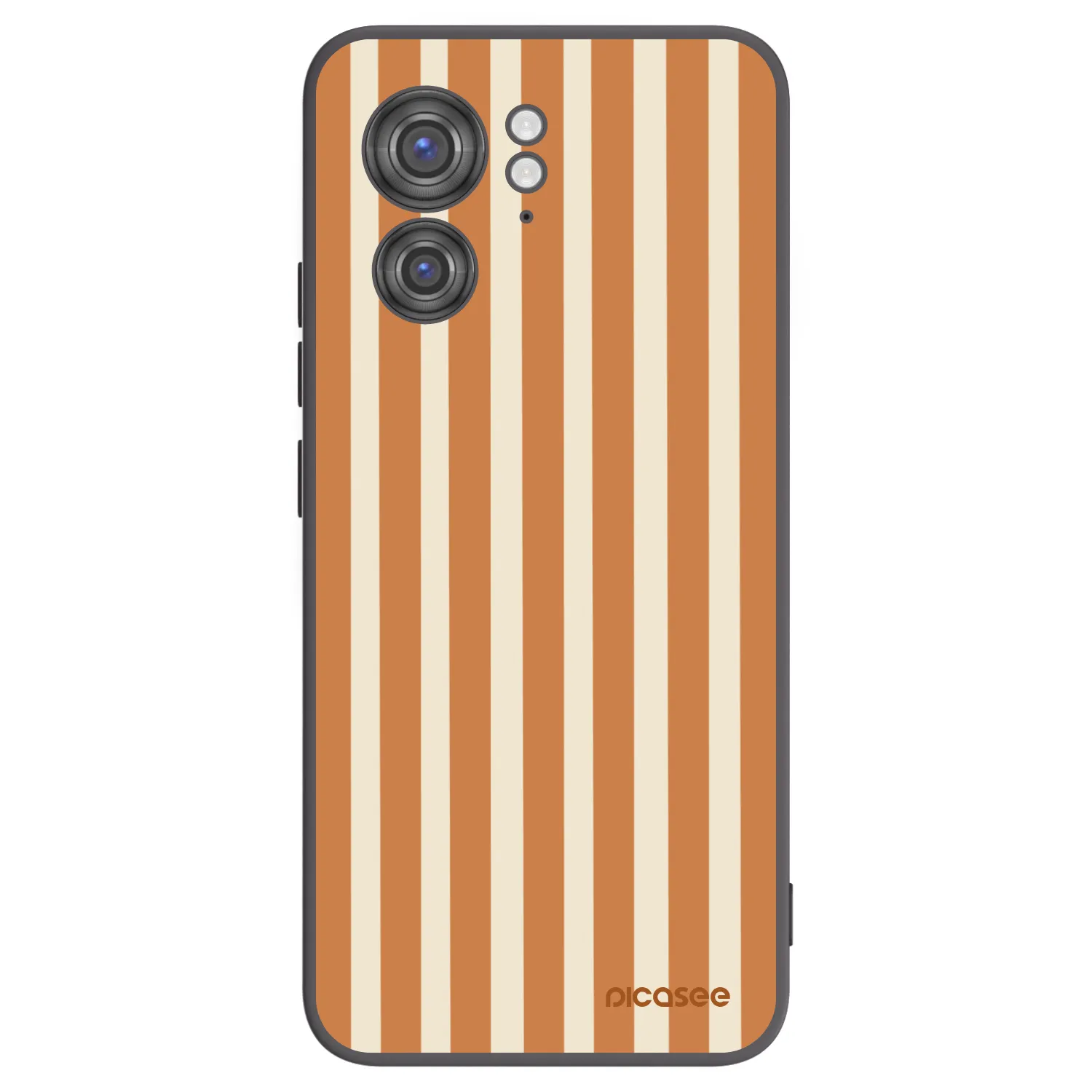 Picasee silikonski črni ovitek za Motorola Edge 40 - Orange lines