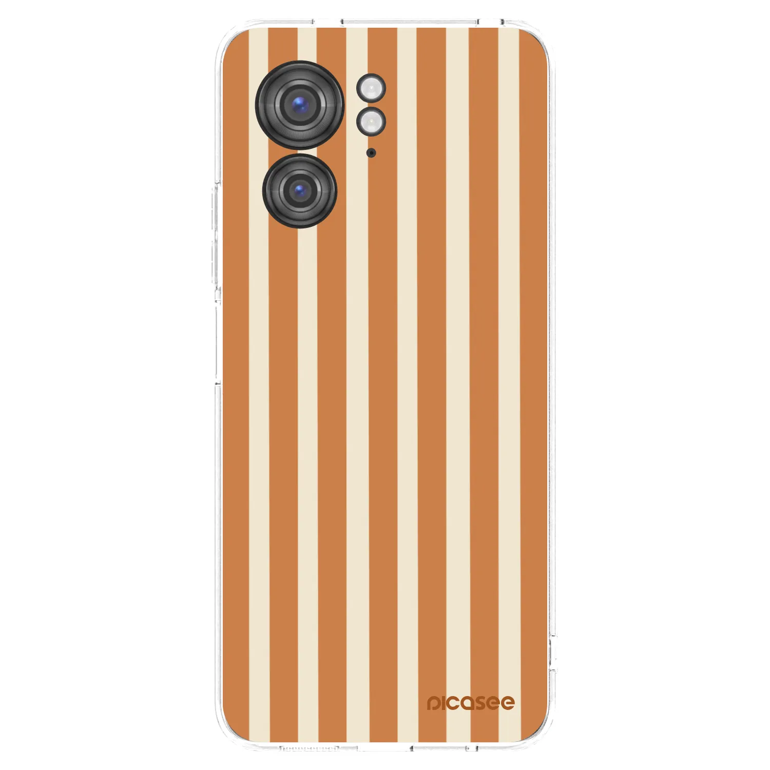 Picasee silikonski prozorni ovitek za Motorola Edge 40 - Orange lines