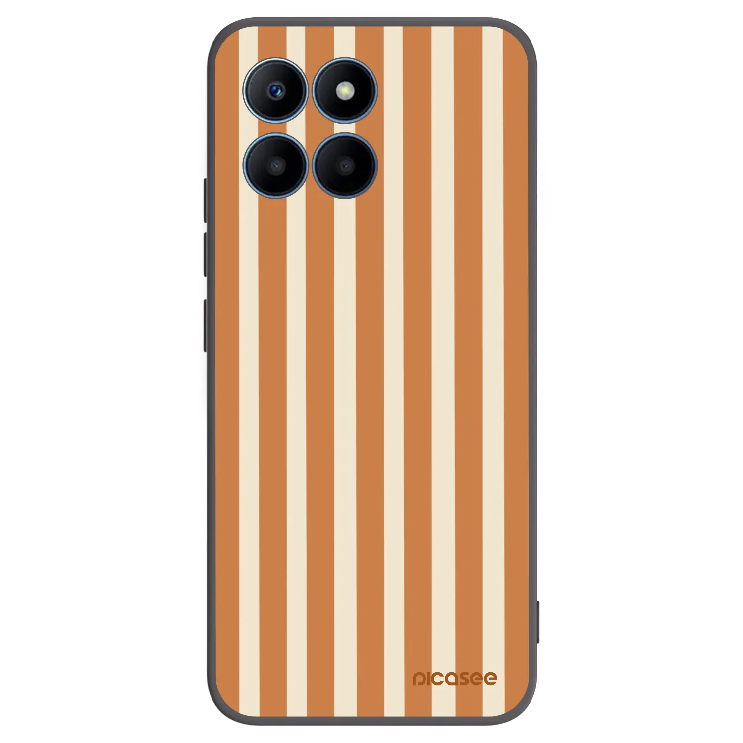 Picasee silikonski črni ovitek za Honor 70 Lite - Orange lines