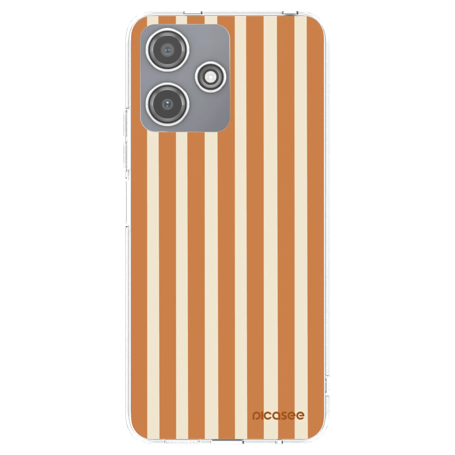 Picasee silikonski prozorni ovitek za Xiaomi Redmi 12 5G - Orange lines