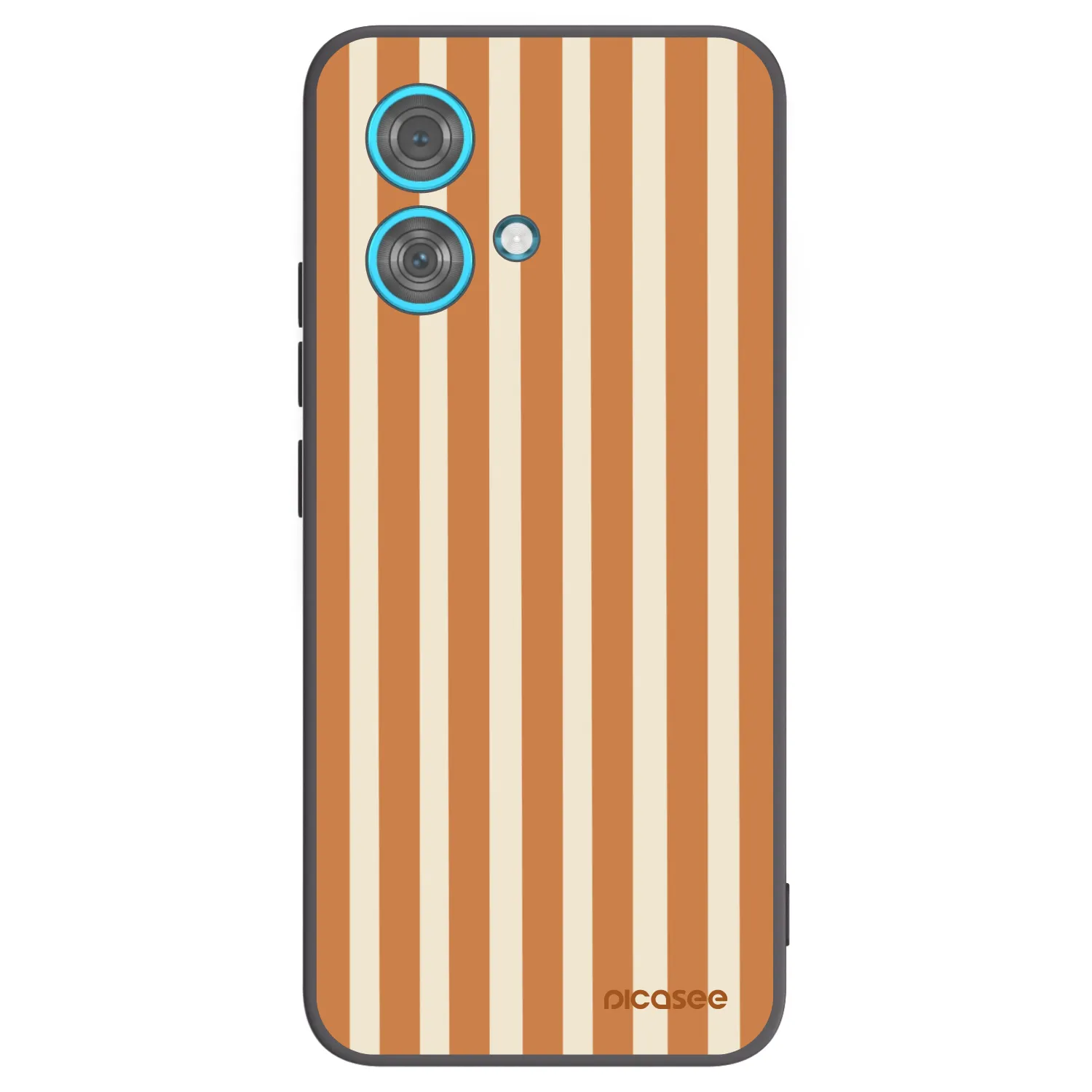 Picasee silikonski črni ovitek za Motorola Edge 40 Neo - Orange lines
