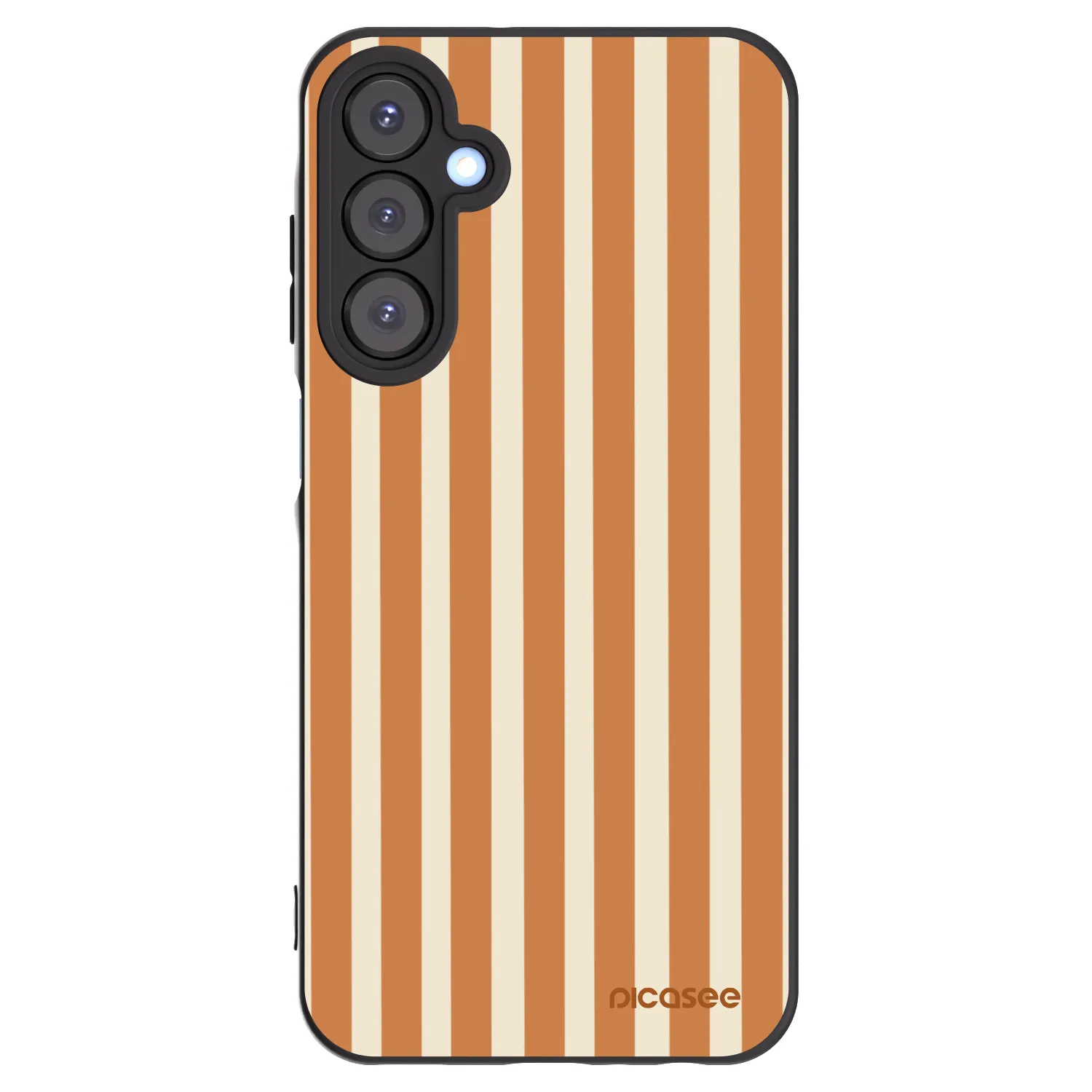 Picasee silikonski črni ovitek za Samsung Galaxy A25 A256B 5G - Orange lines