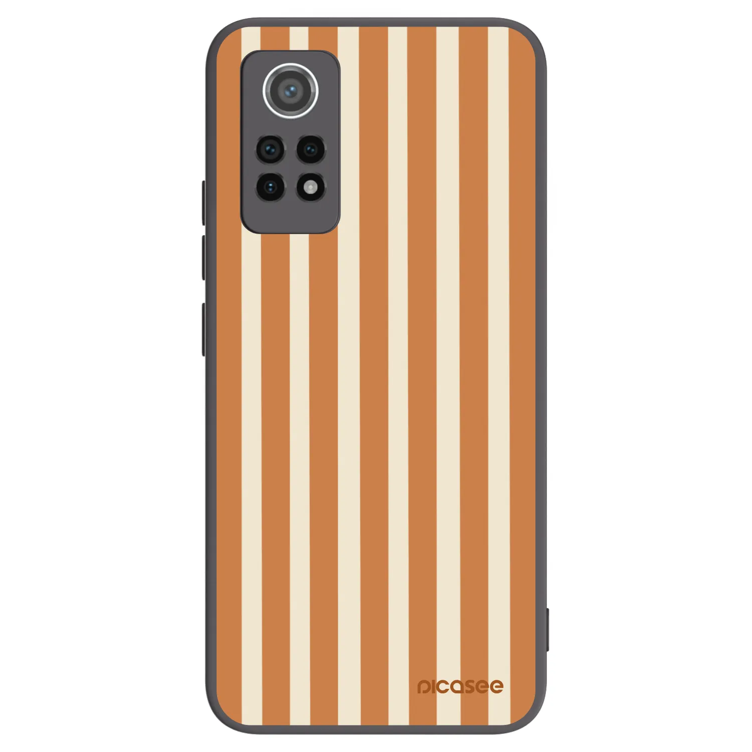 Picasee silikonski črni ovitek za Xiaomi Redmi Note 12 Pro 4G - Orange lines